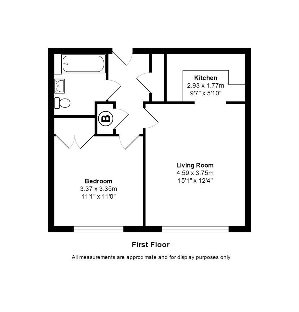 1 bed flat to rent in Richmond Court, Fleet Road, Fleet GU51 Zoopla