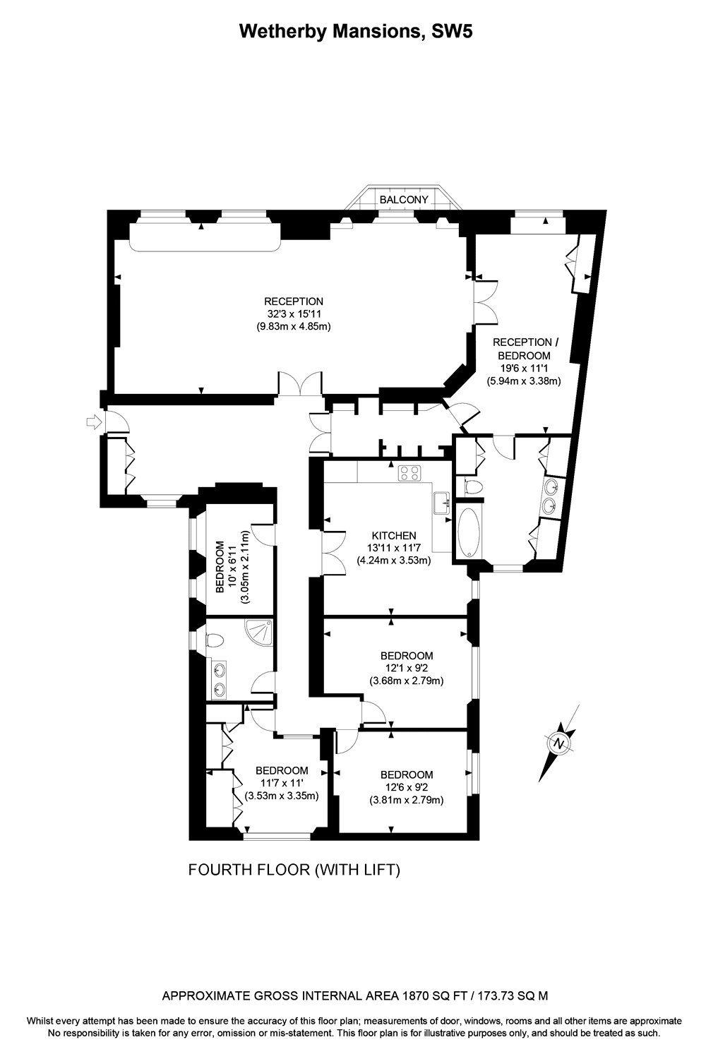 5 bed flat to rent in Earls Court Square, Earls Court, London SW5 - Zoopla