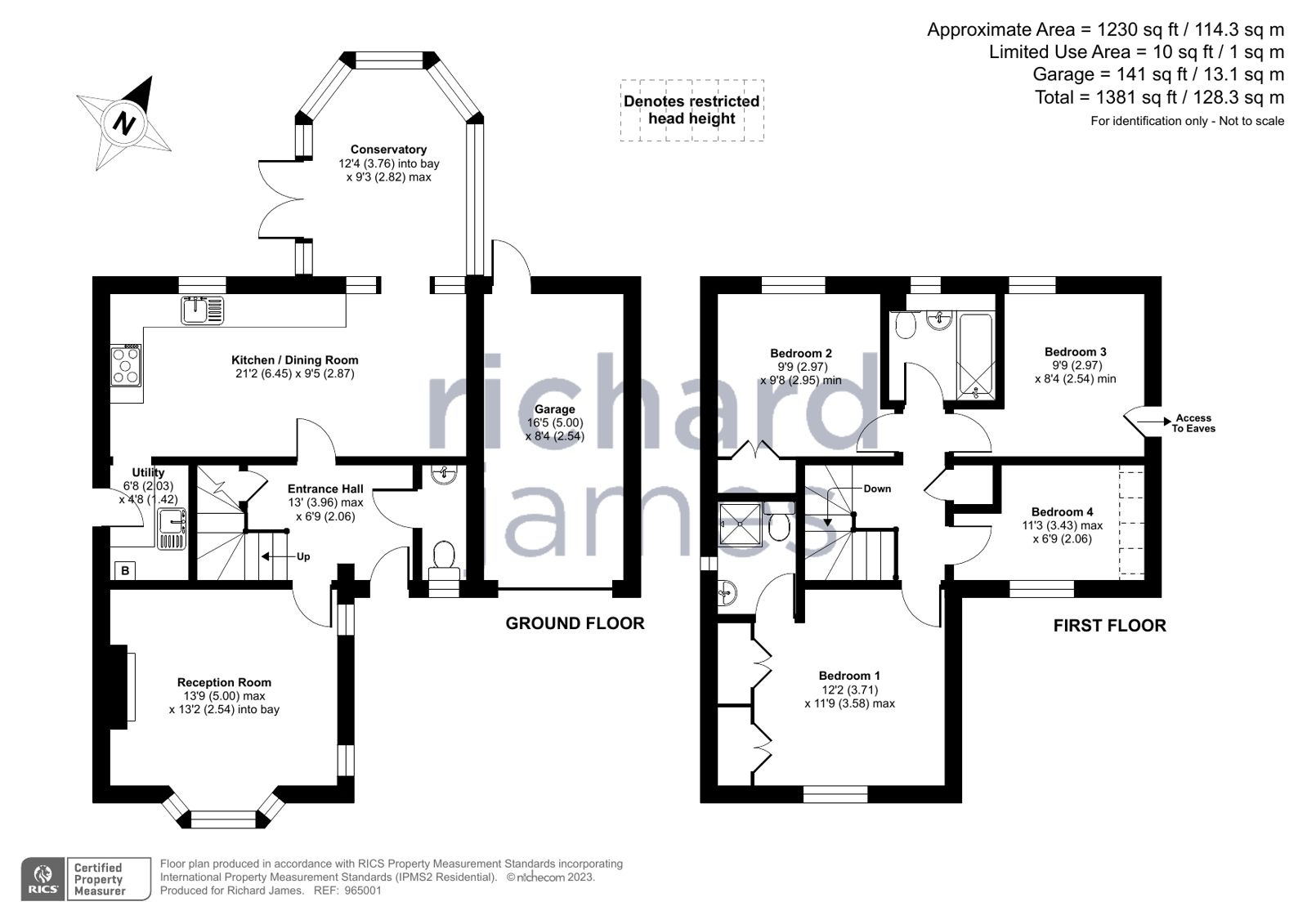 4 bed detached house for sale in Tower Road, Peatmoor, Swindon