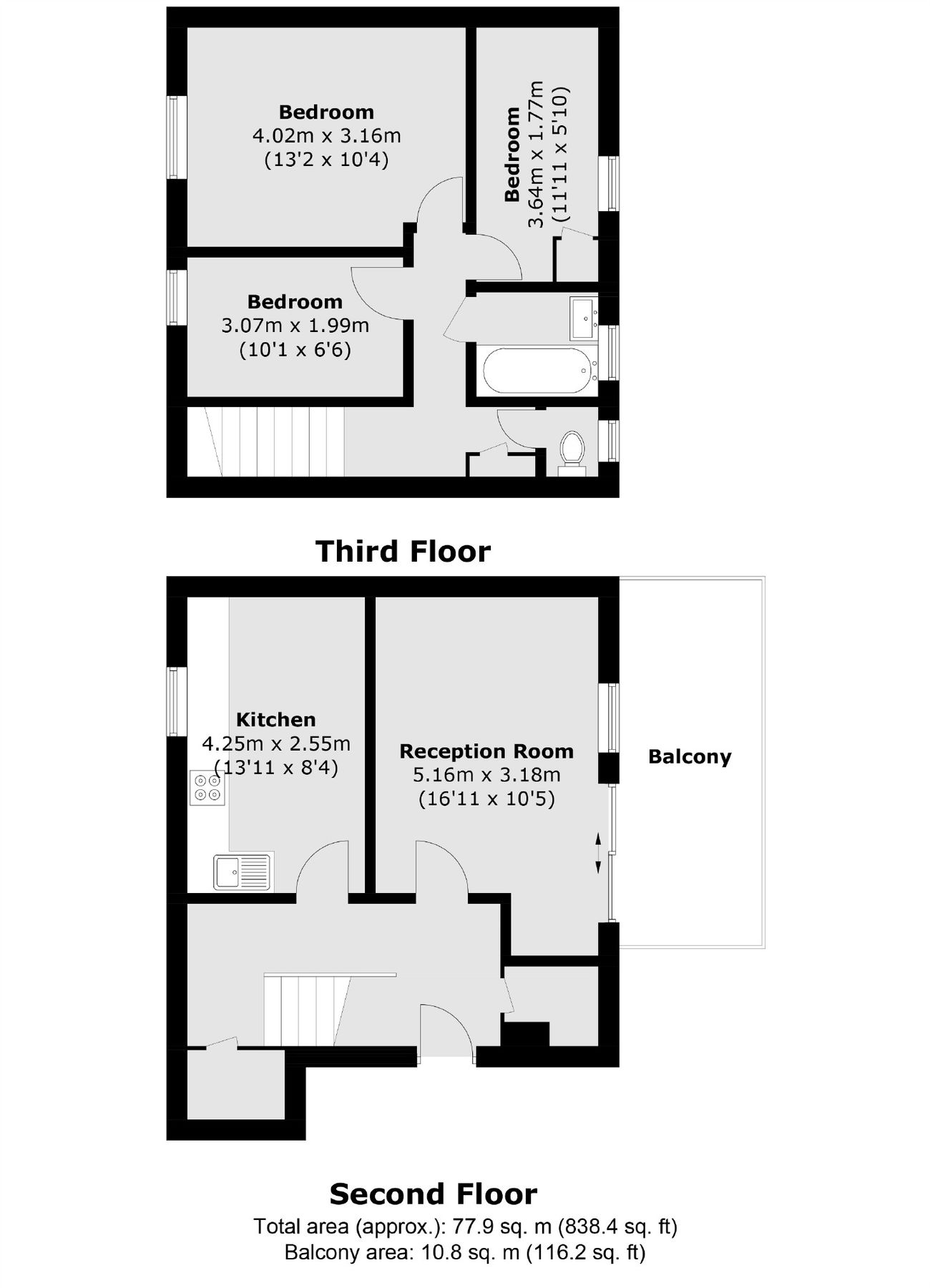 3 bed flat for sale in Ray Walk, London N7 Zoopla