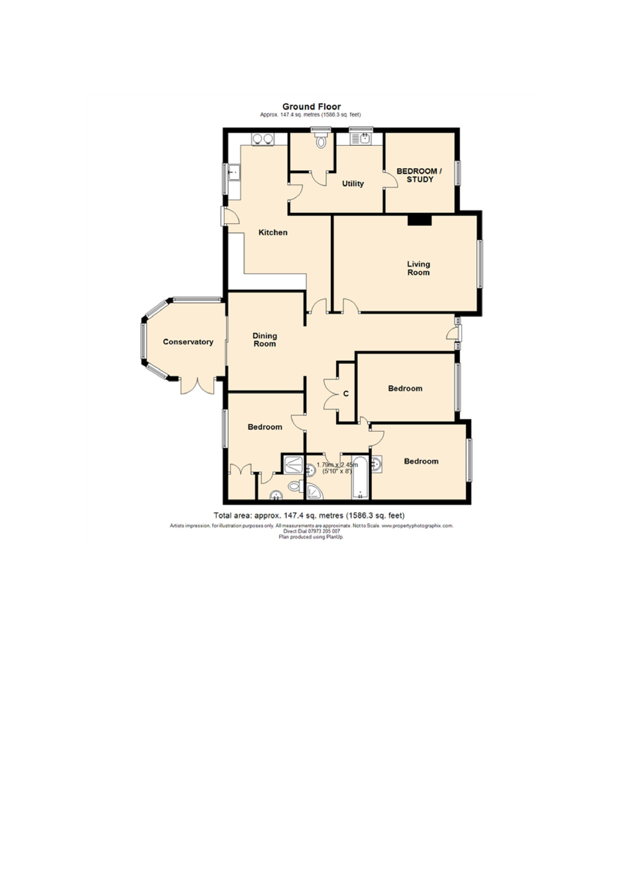 3 bed detached bungalow for sale in Penylan, Penybontfawr, Oswestry