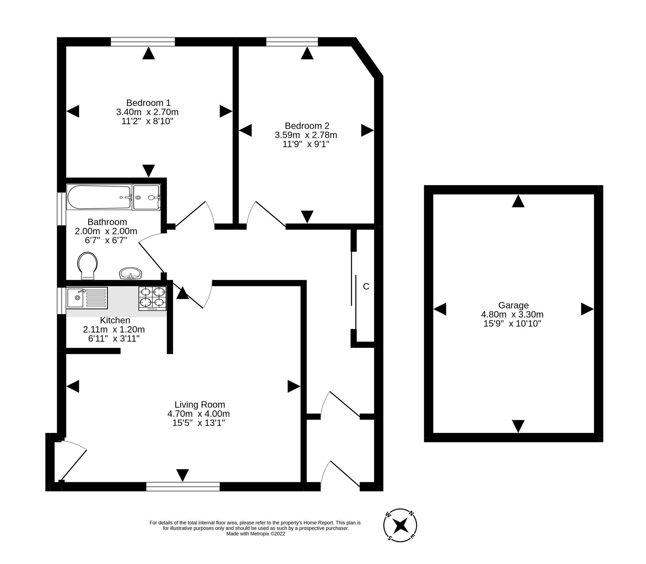 2 bed flat for sale in 31 Burghlee Terrace, Loanhead EH20 Zoopla