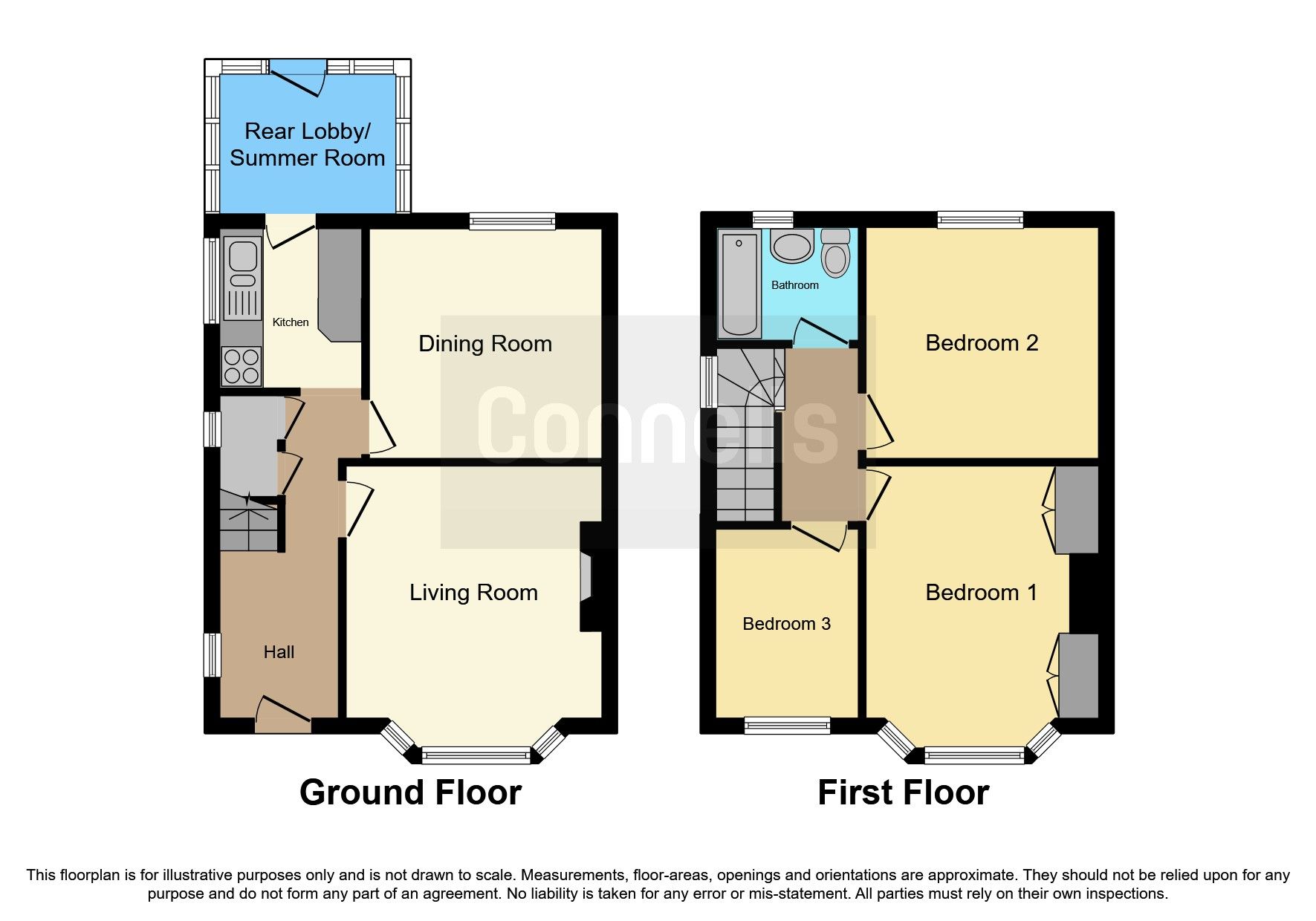 3 bed semidetached house for sale in Wood Lane, Cotton End, Bedford