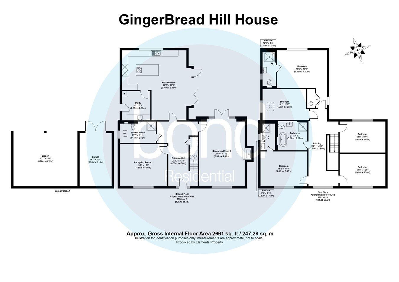 5 bed detached house for sale in Southend Road, Howe Green, Chelmsford