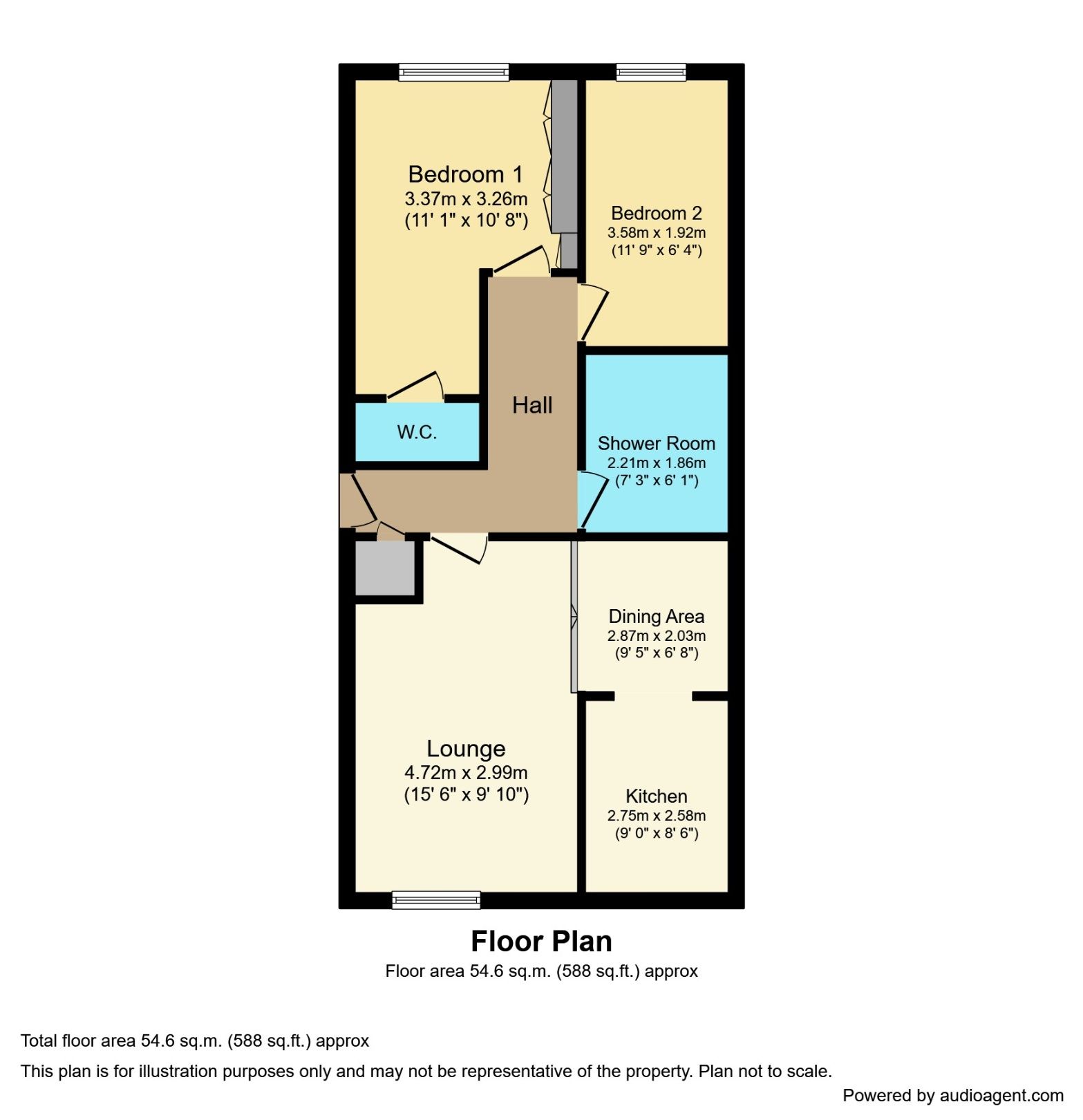 2 bed flat for sale in Cassandra Court, Meliden Road, Prestatyn LL19