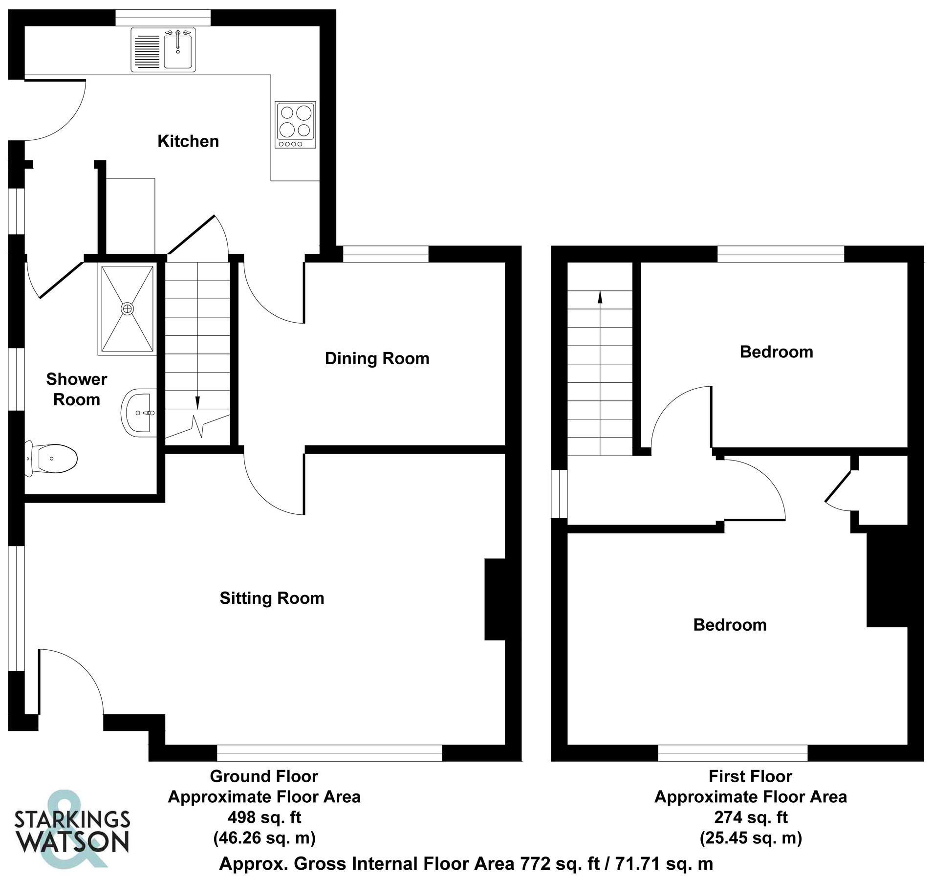 2 bed semidetached house for sale in Poringland Road, Stoke Holy Cross