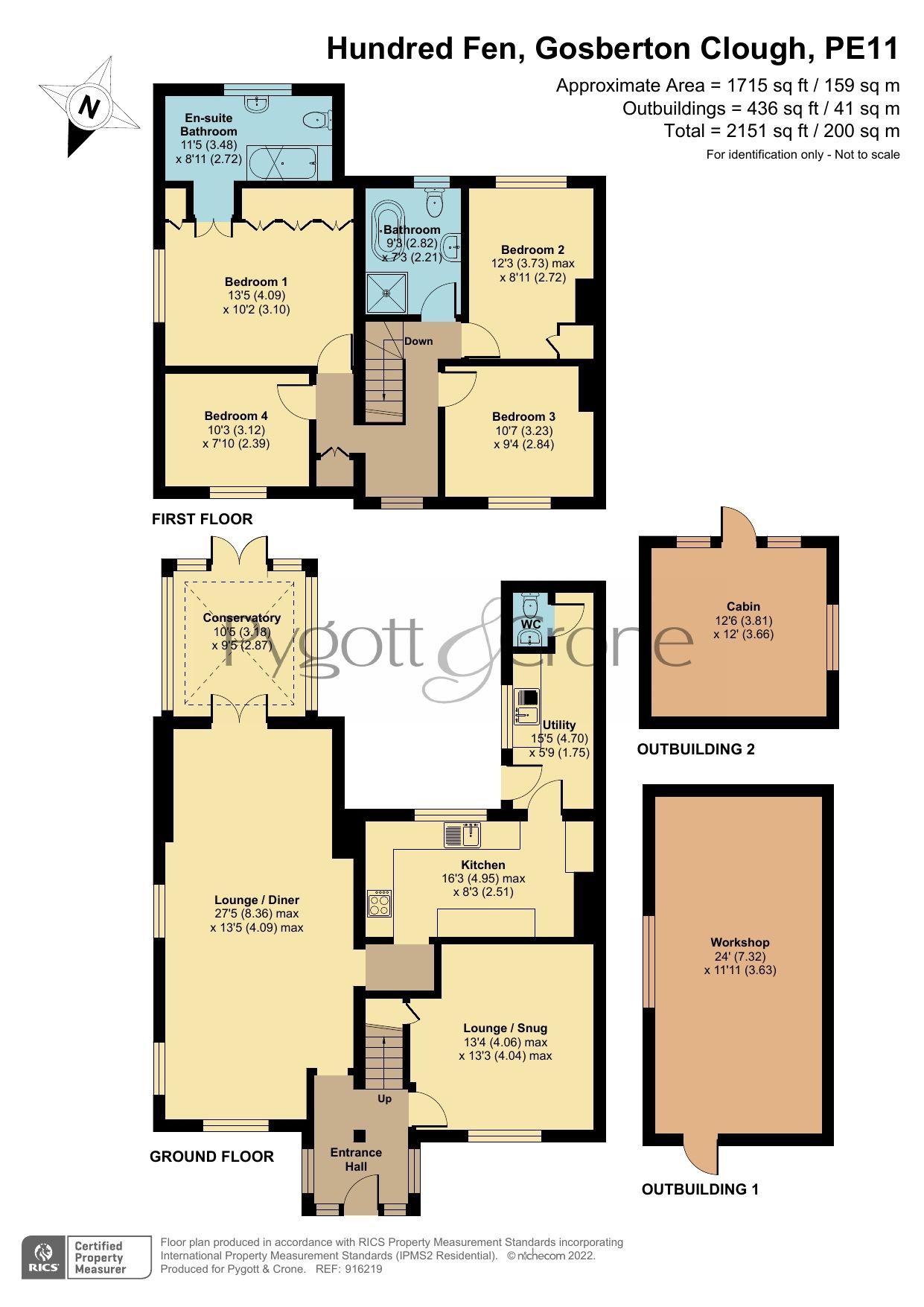 4 bed semidetached house for sale in Hundred Fen, Gosberton Clough