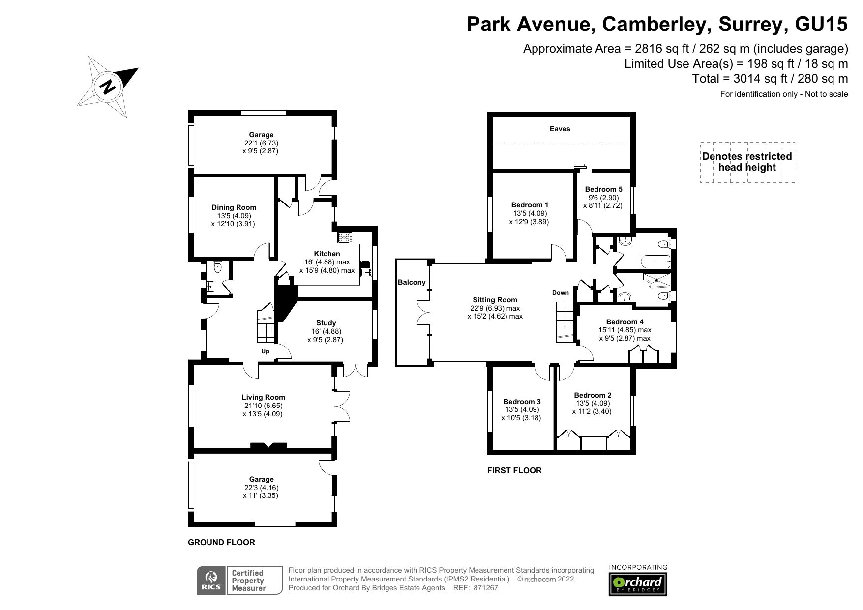 5 bed detached house for sale in Park Avenue, Camberley, Surrey GU15