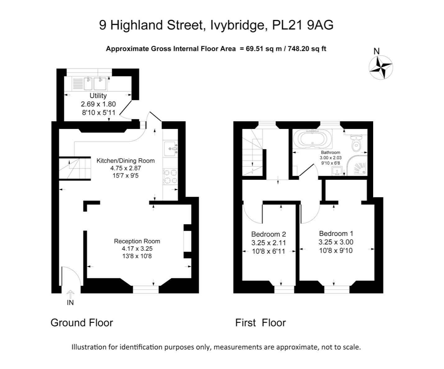 2 bed terraced house for sale in Highland Street, Ivybridge PL21 Zoopla