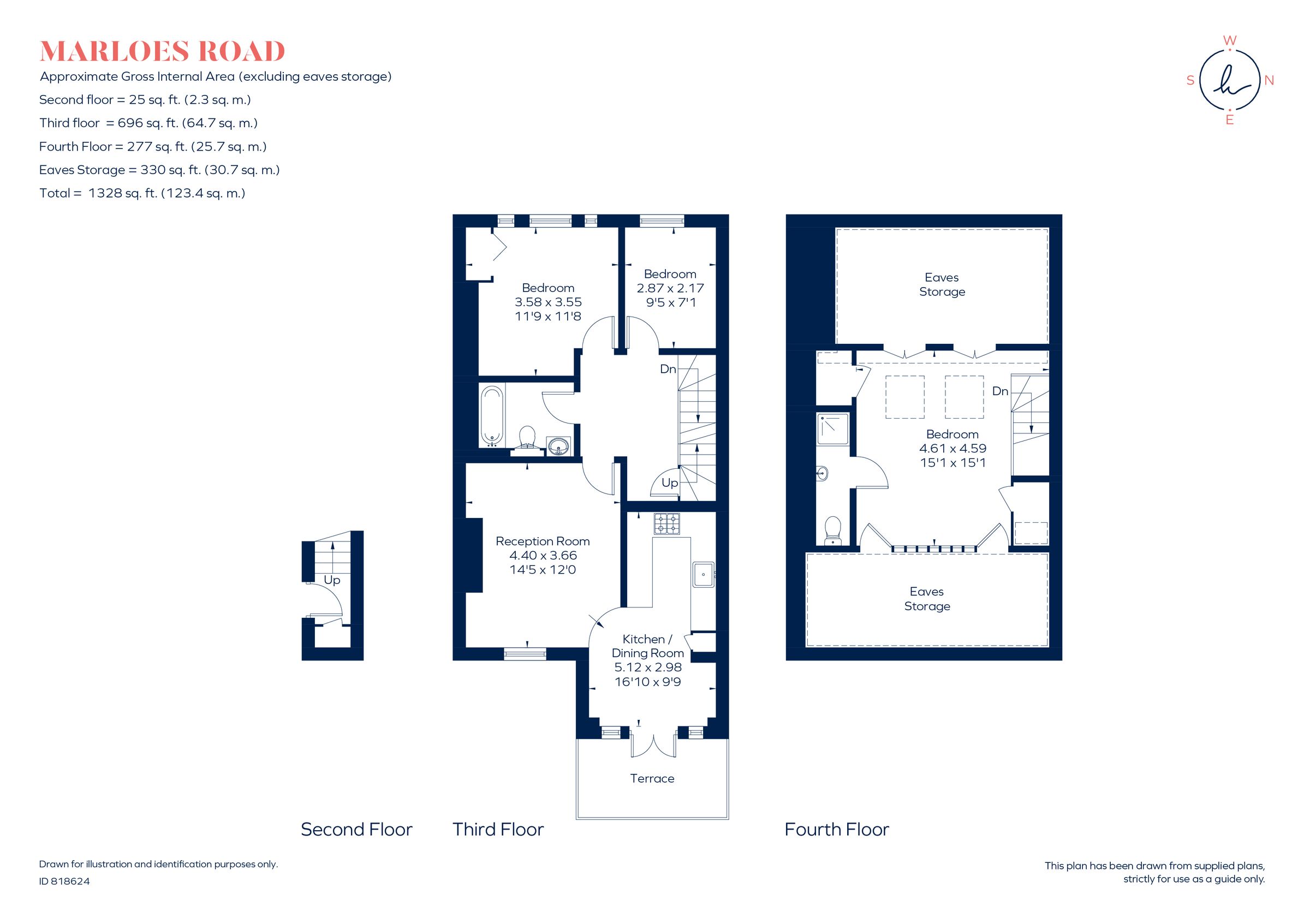 3 bed flat to rent in Marloes Road, London W8 Zoopla