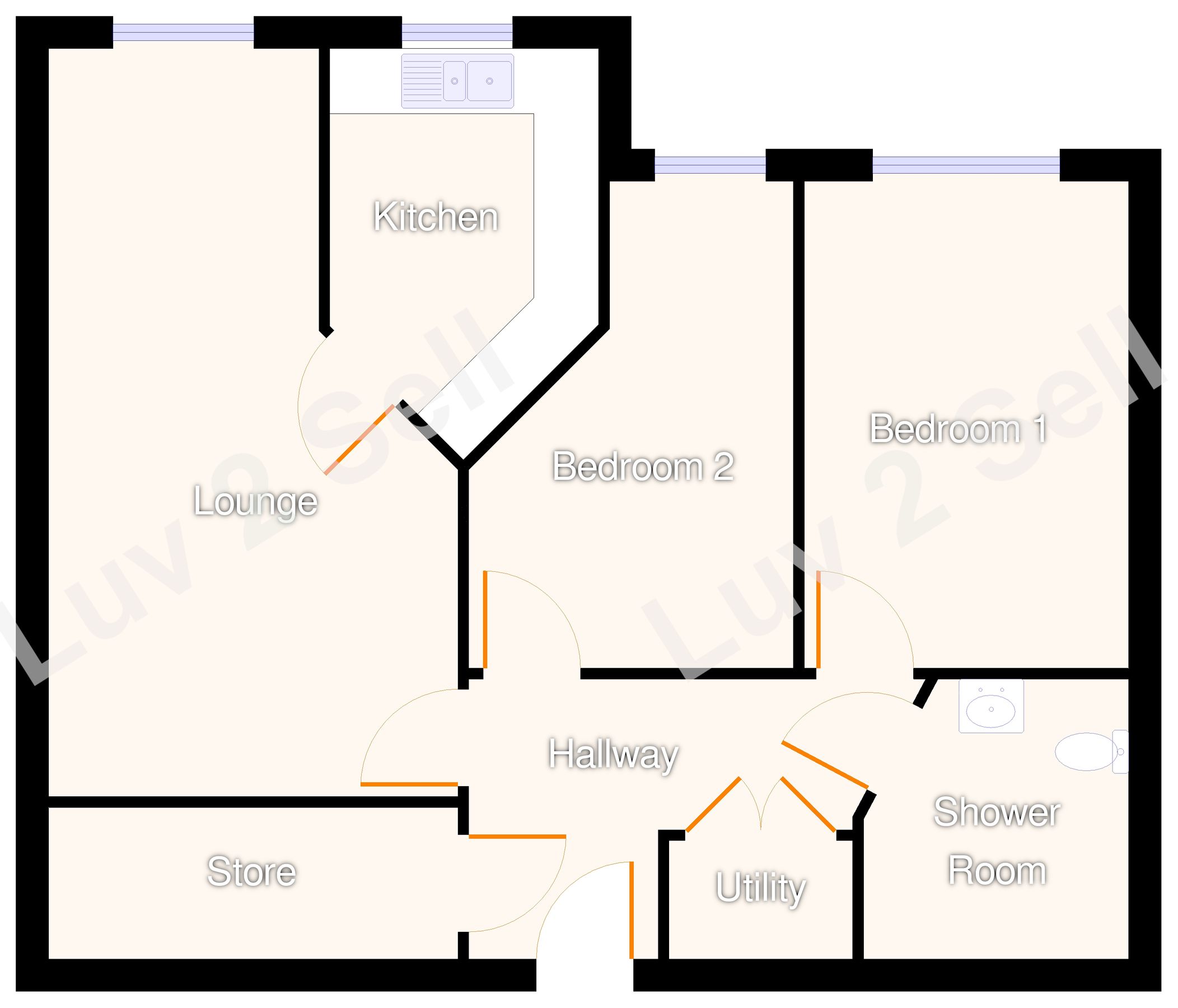 2 bed flat for sale in Adlington House High Street, Wolstanton