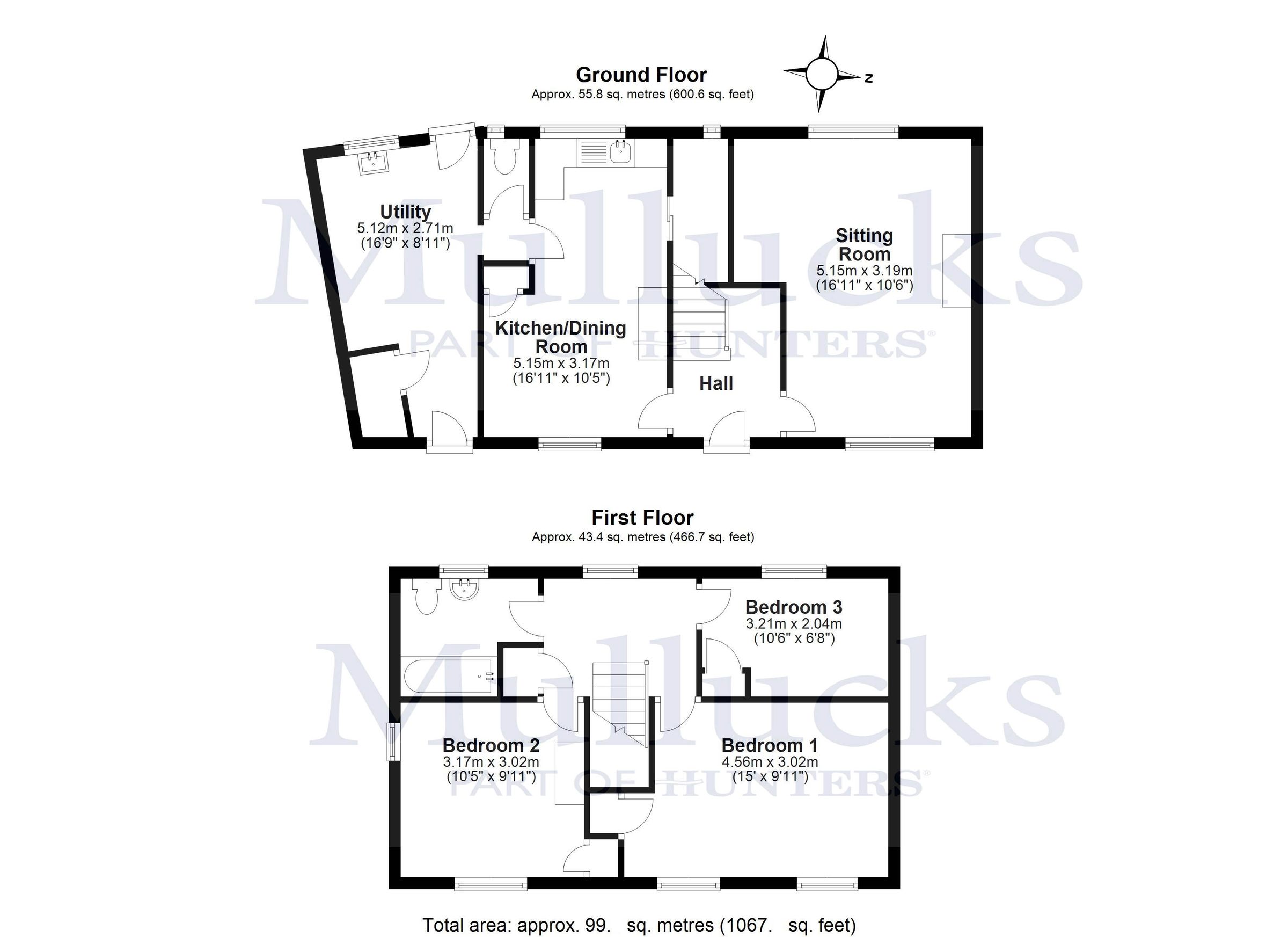 3 bed end terrace house for sale in Windmill Way, Much Hadham