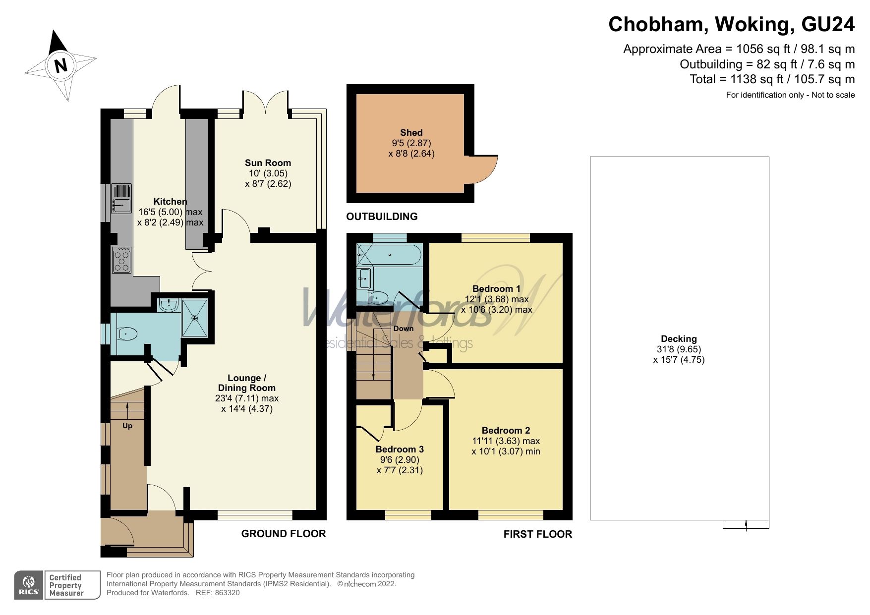 3 bed detached house for sale in Oakdene, Chobham, Woking, Surrey GU24