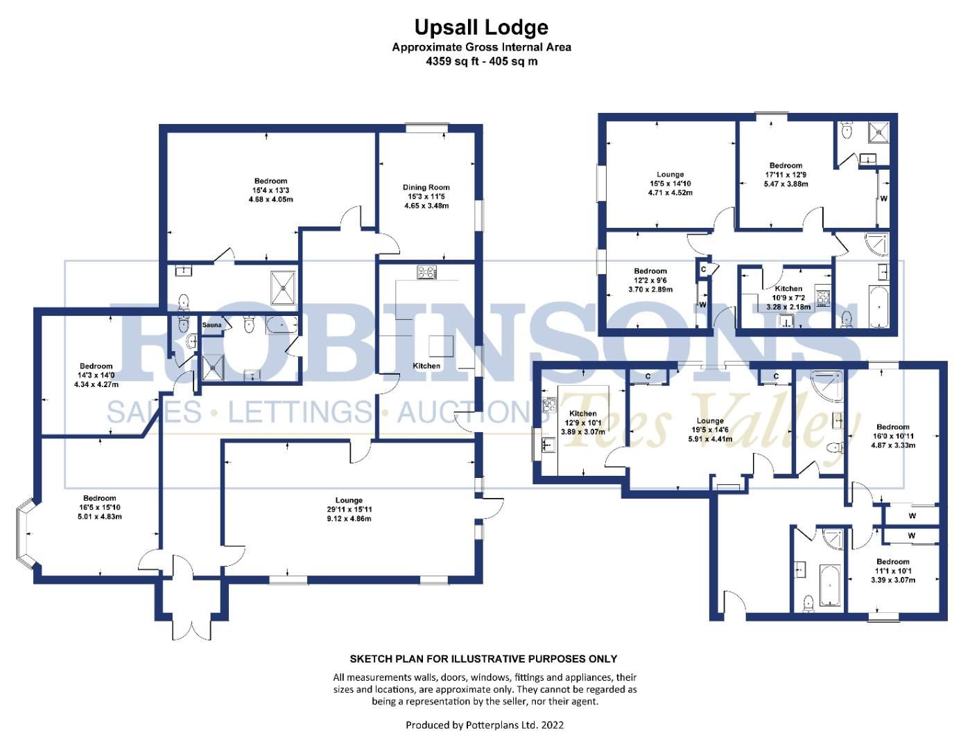 7 bed detached house for sale in Upsall Lodge, Guisborough Road