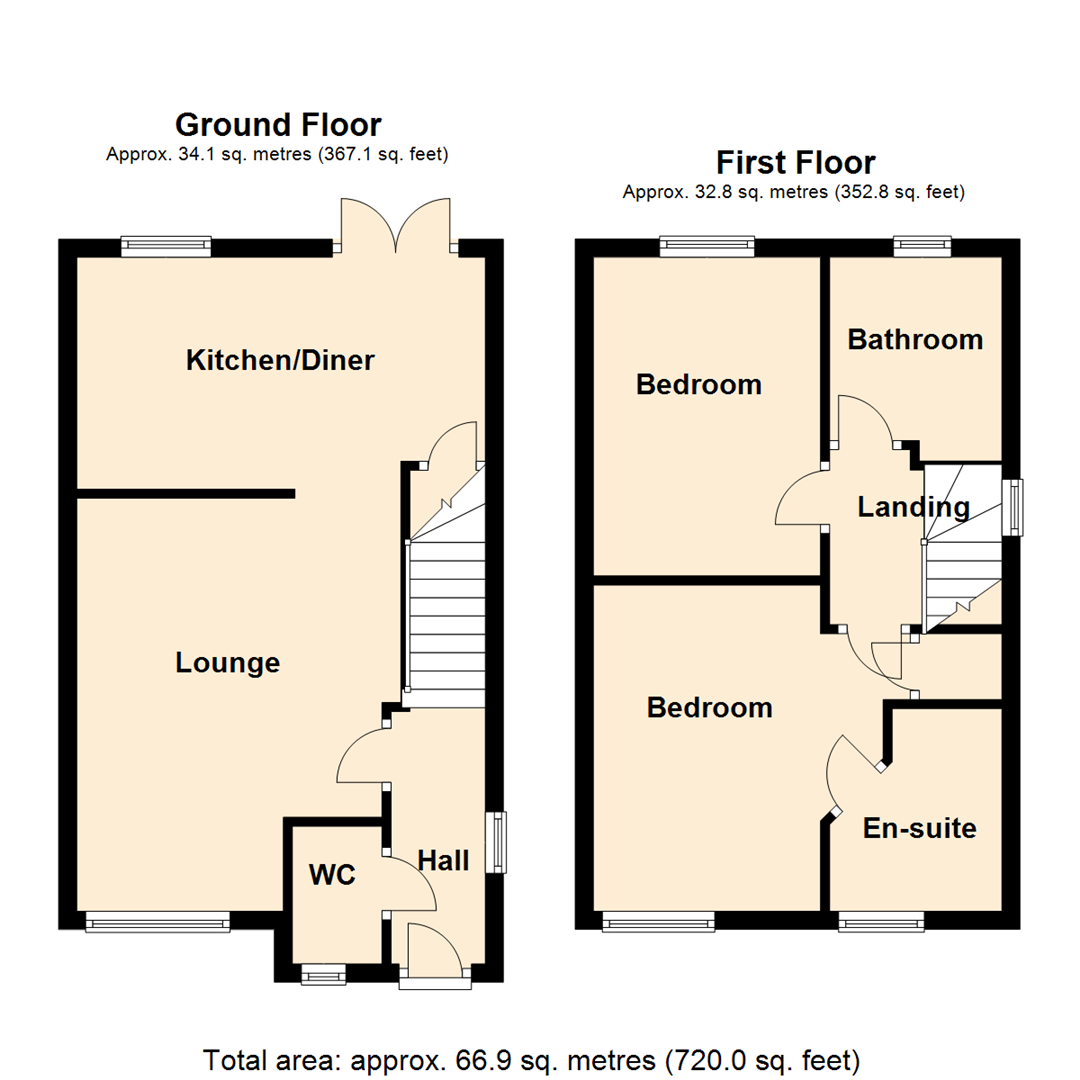 2 bed end terrace house for sale in Barley Fields Close, Garforth