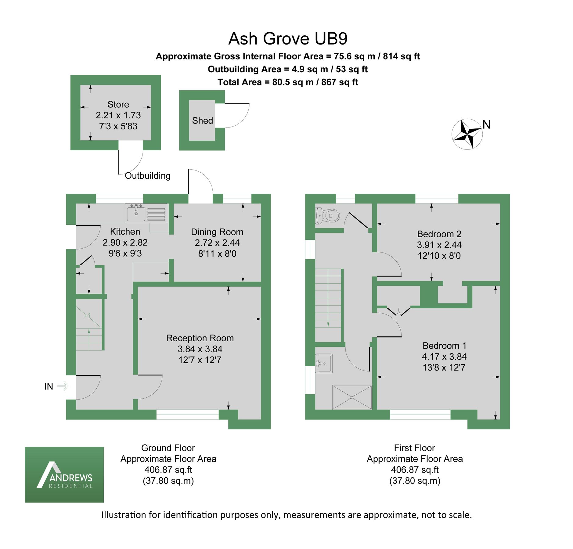 2 bed end terrace house for sale in Ash Grove, Harefield, Uxbridge UB9