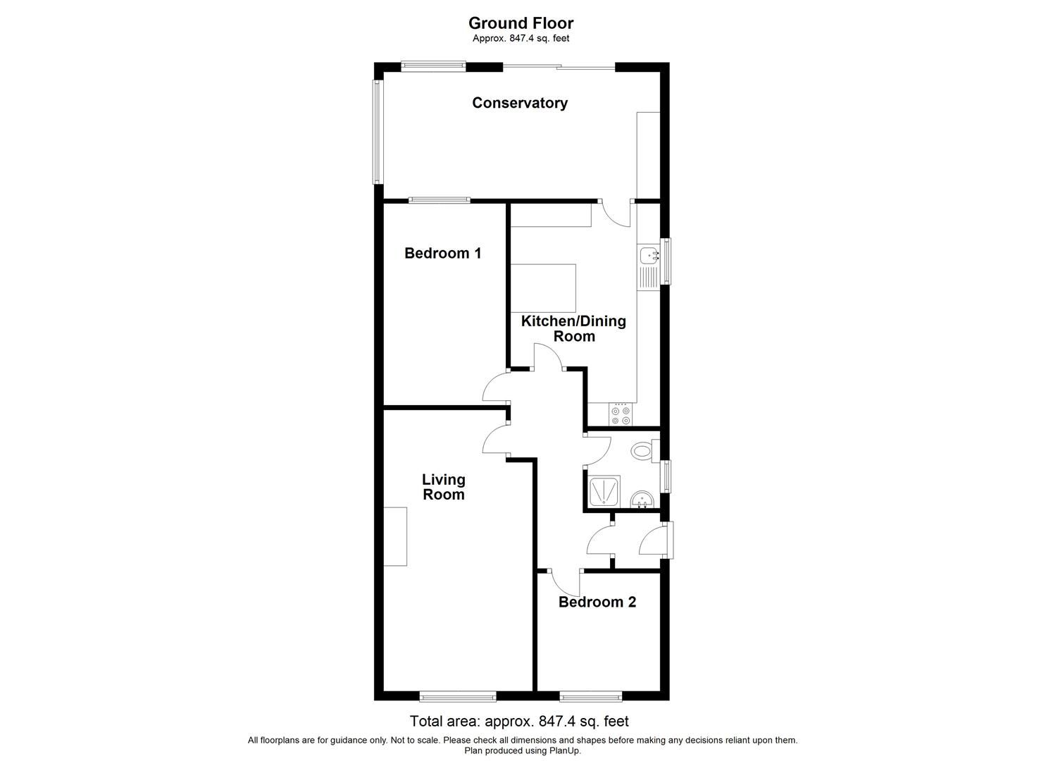2 bed semidetached bungalow to rent in Grasmere Road, Haslingden