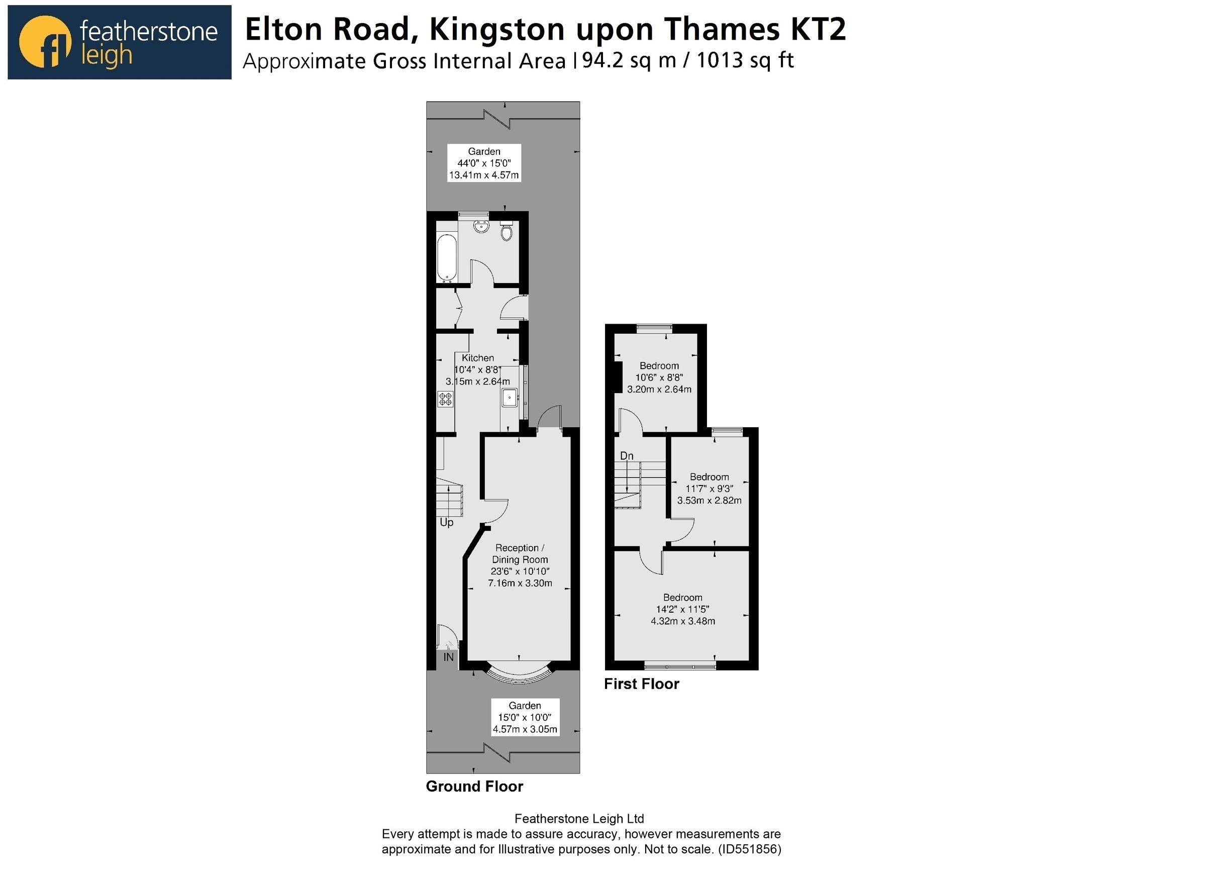 3 bed terraced house for sale in Elton Road, Kingston Upon Thames KT2