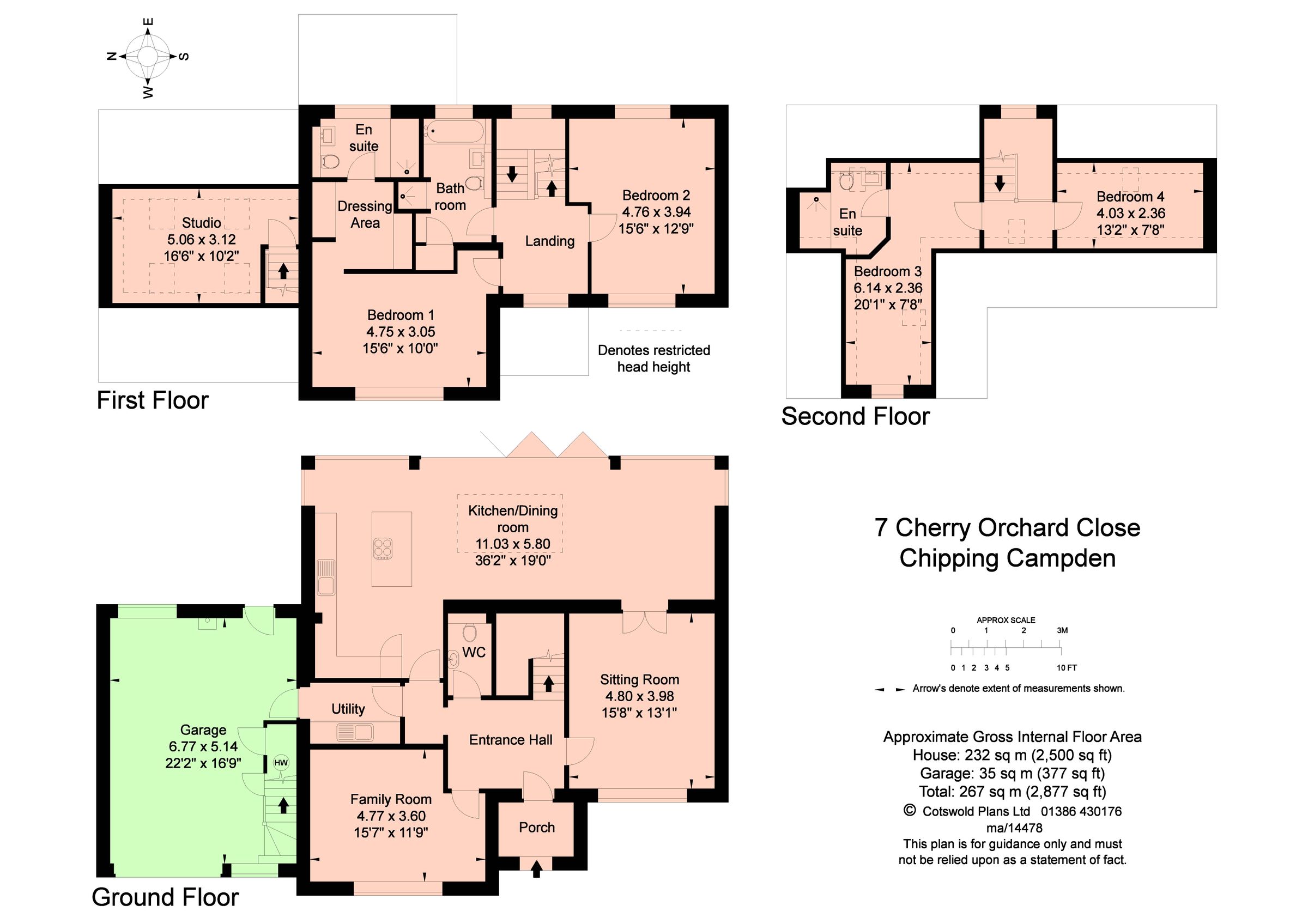 4 bed detached house for sale in Cherry Orchard Close, Chipping Campden