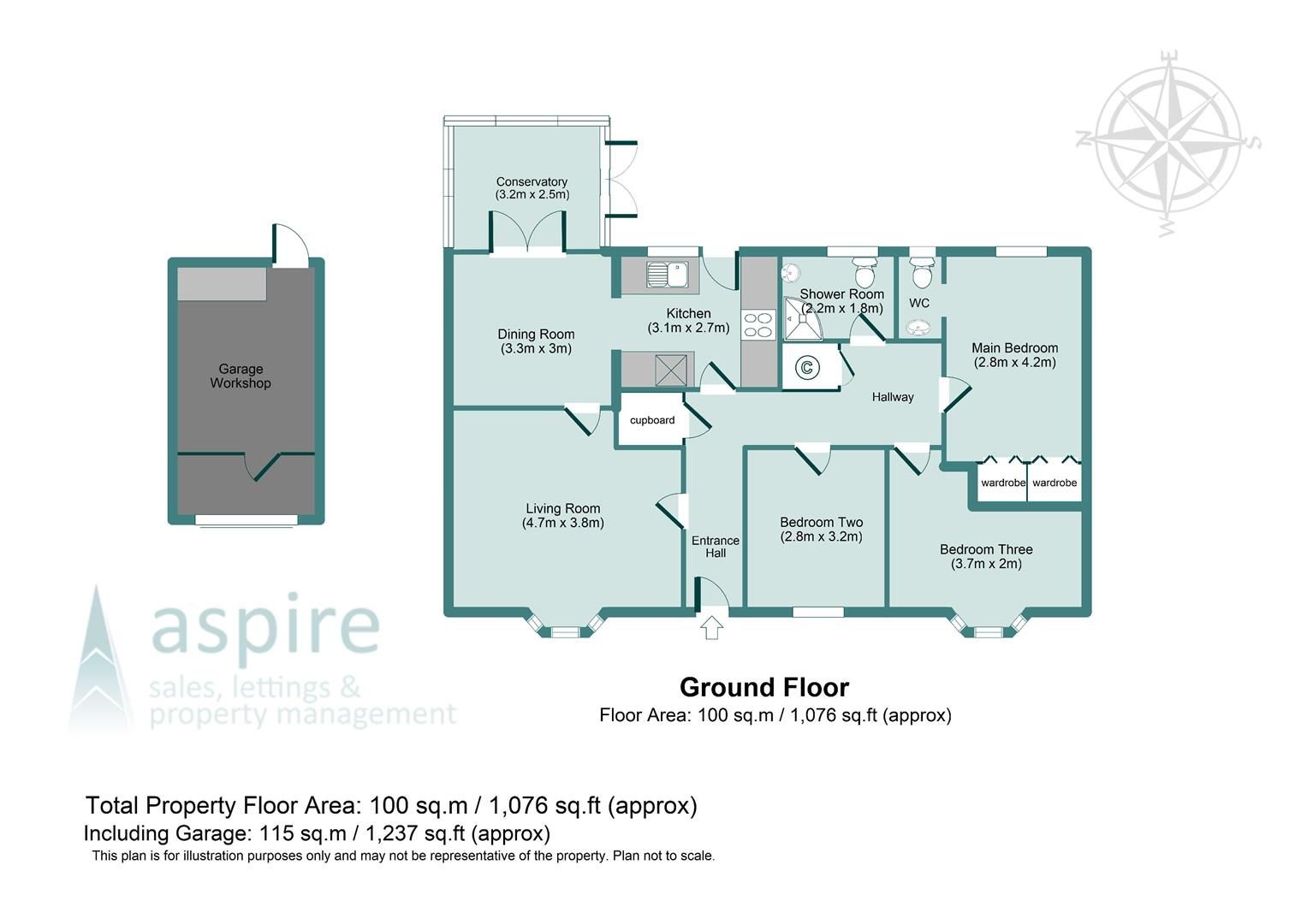 3 bed detached bungalow for sale in South Road, Oundle, Peterborough