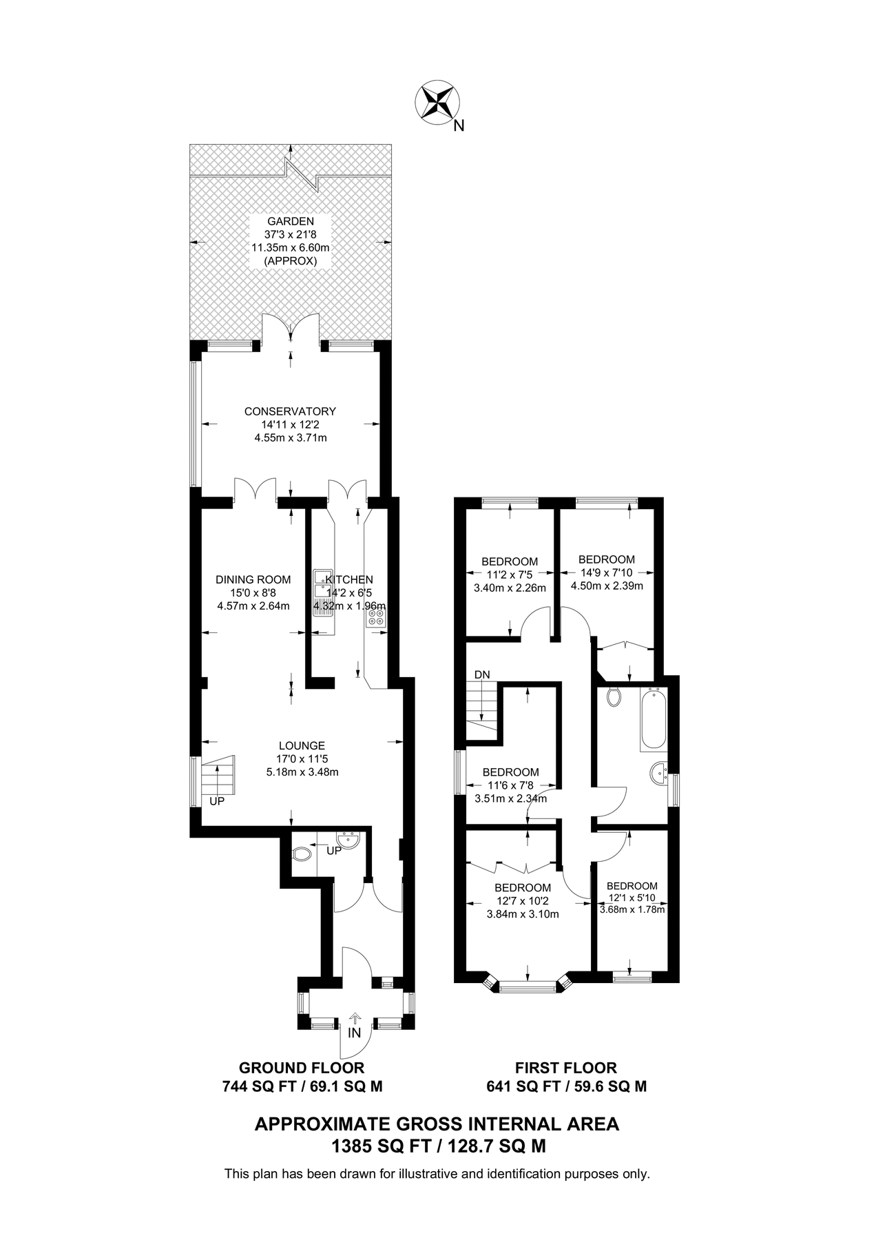 5 bed terraced house for sale in Langley Avenue, Worcester Park KT4