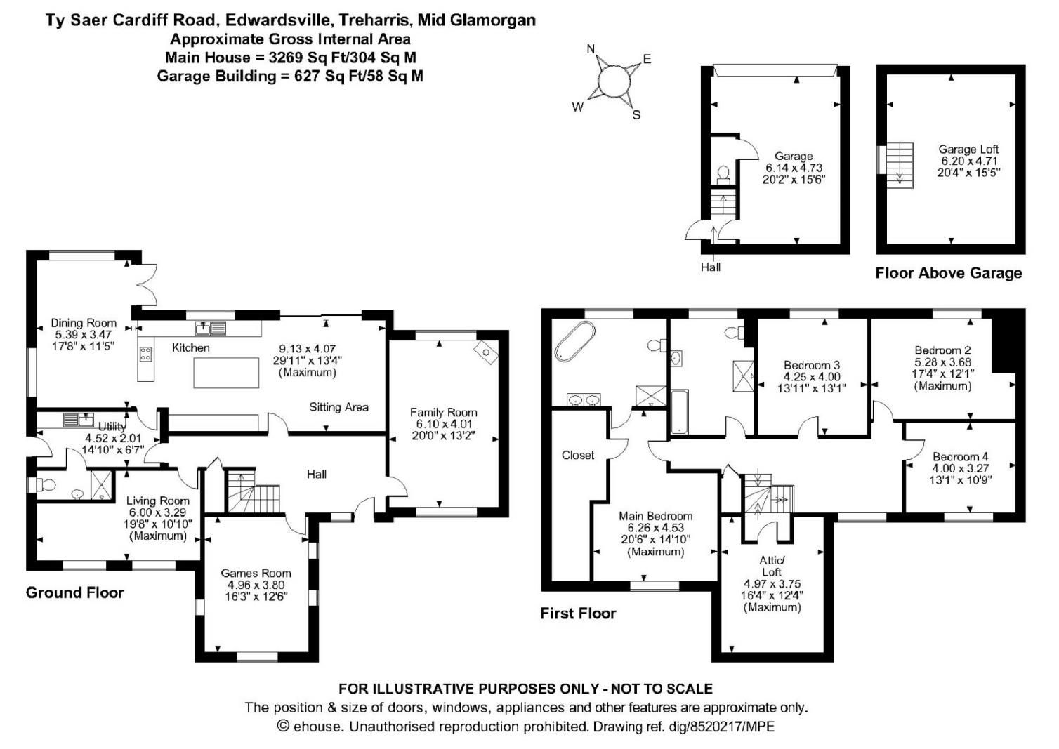 4 bed detached house for sale in Cardiff Road, Edwardsville, Treharris