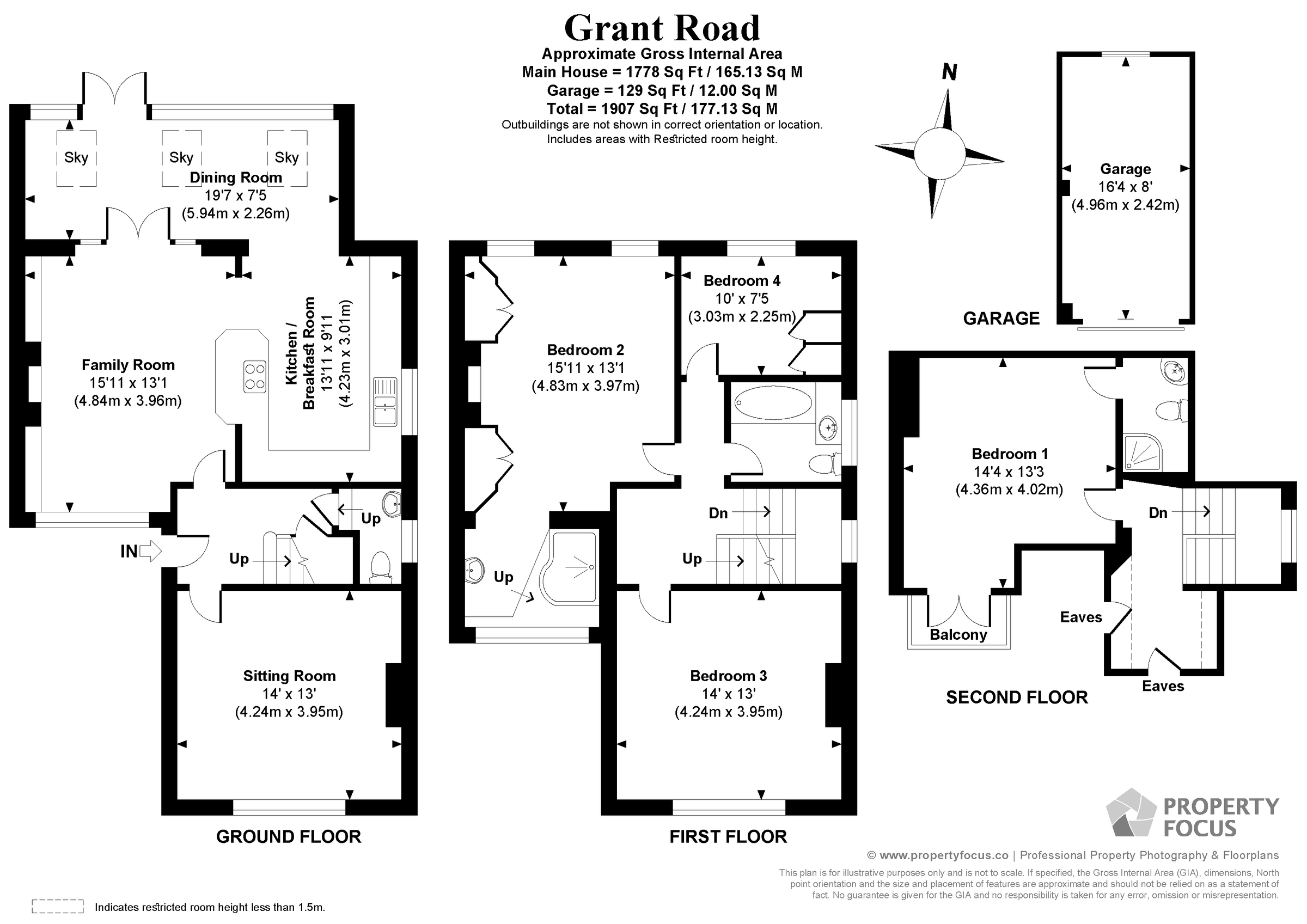 4 bed semidetached house for sale in Grant Road, Farlington