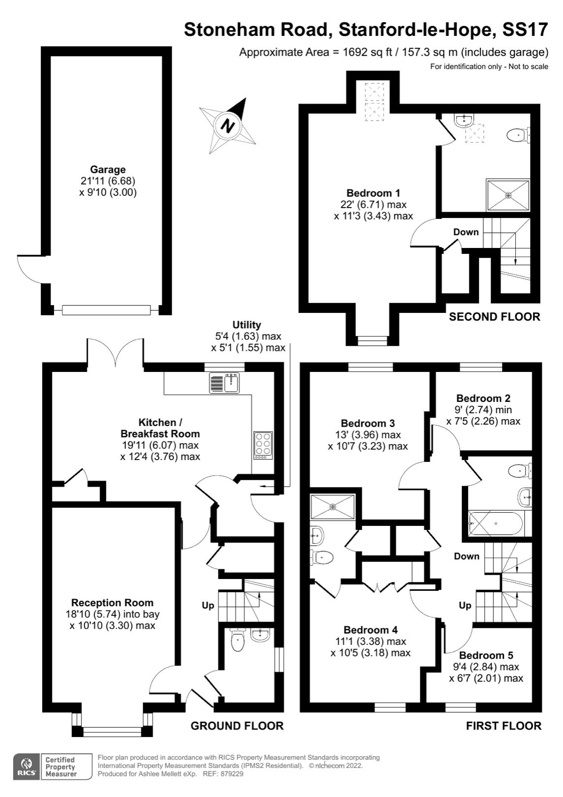 5 bed detached house for sale in Stoneham Road, StanfordLeHope SS17