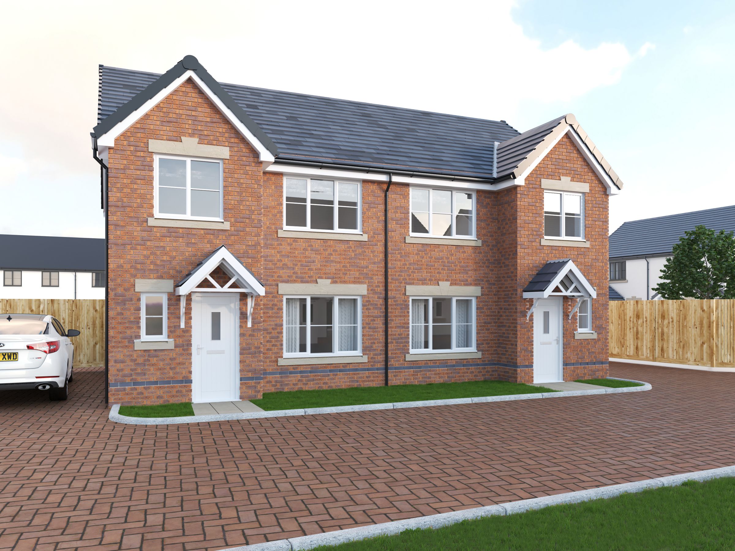 New home, 3 bed semidetached house for sale in The Nash. Cae Sant