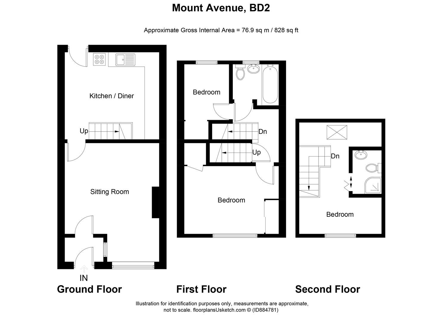 3 bed terraced house for sale in Mount Avenue, Eccleshill, Bradford BD2
