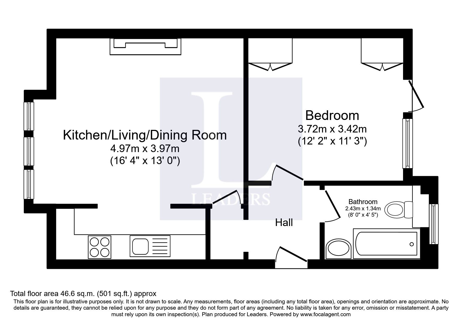 1 bed flat to rent in Culver House, Linden Road MK40 Zoopla