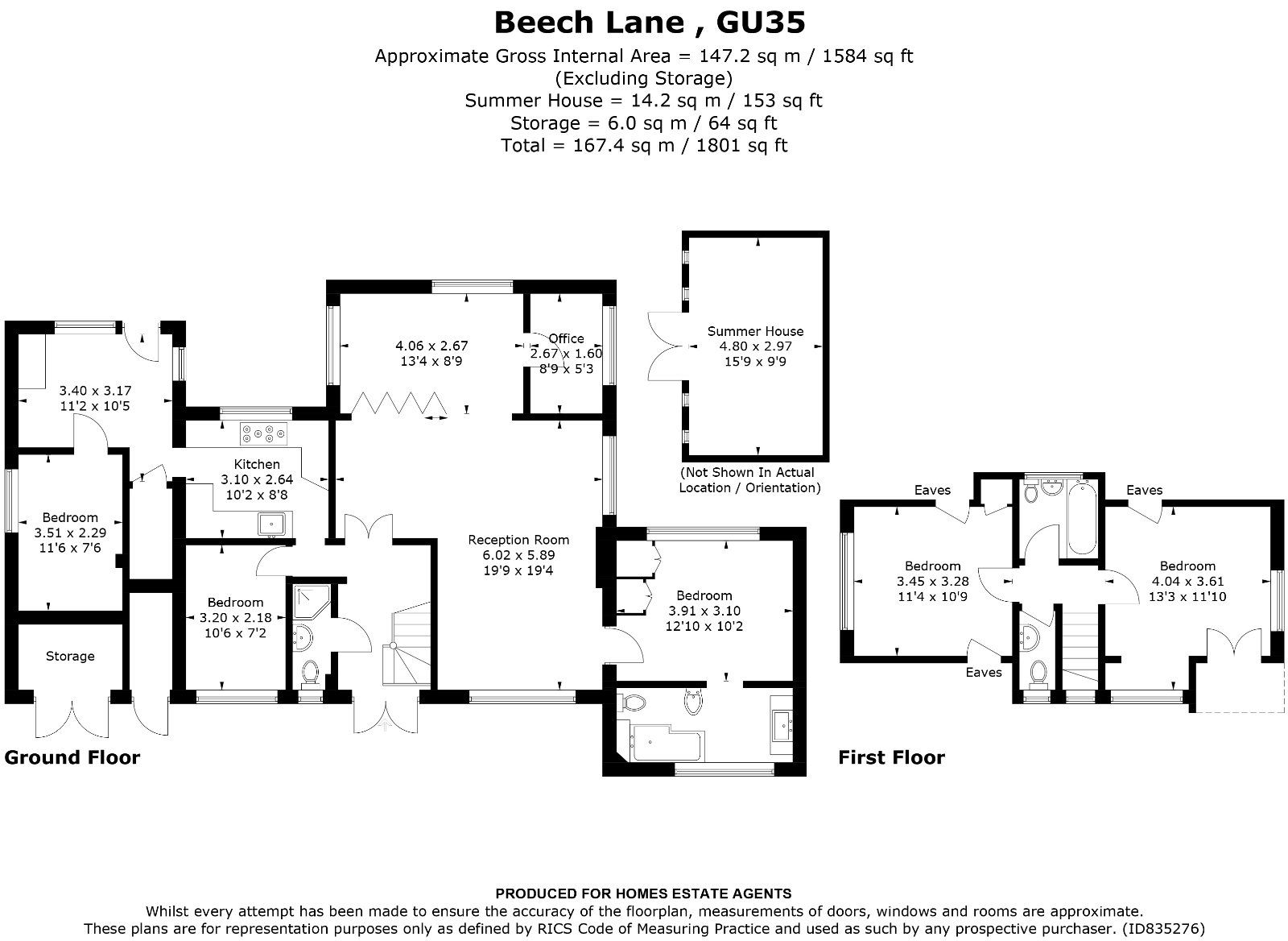 5 bed detached house for sale in Beech Hill, Headley Down, Hampshire