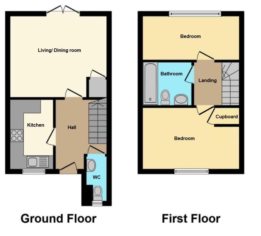 2 bed terraced house for sale in Rye Hill Drive, Sapcote, Leicester LE9