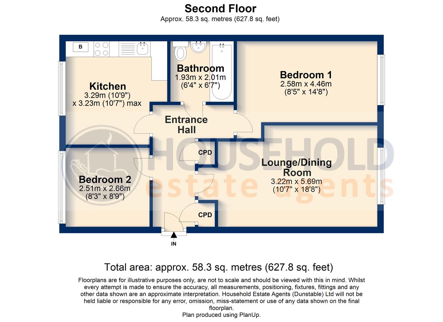 2 bed flat for sale in Sarum Road, Leagrave, Luton LU3 Zoopla