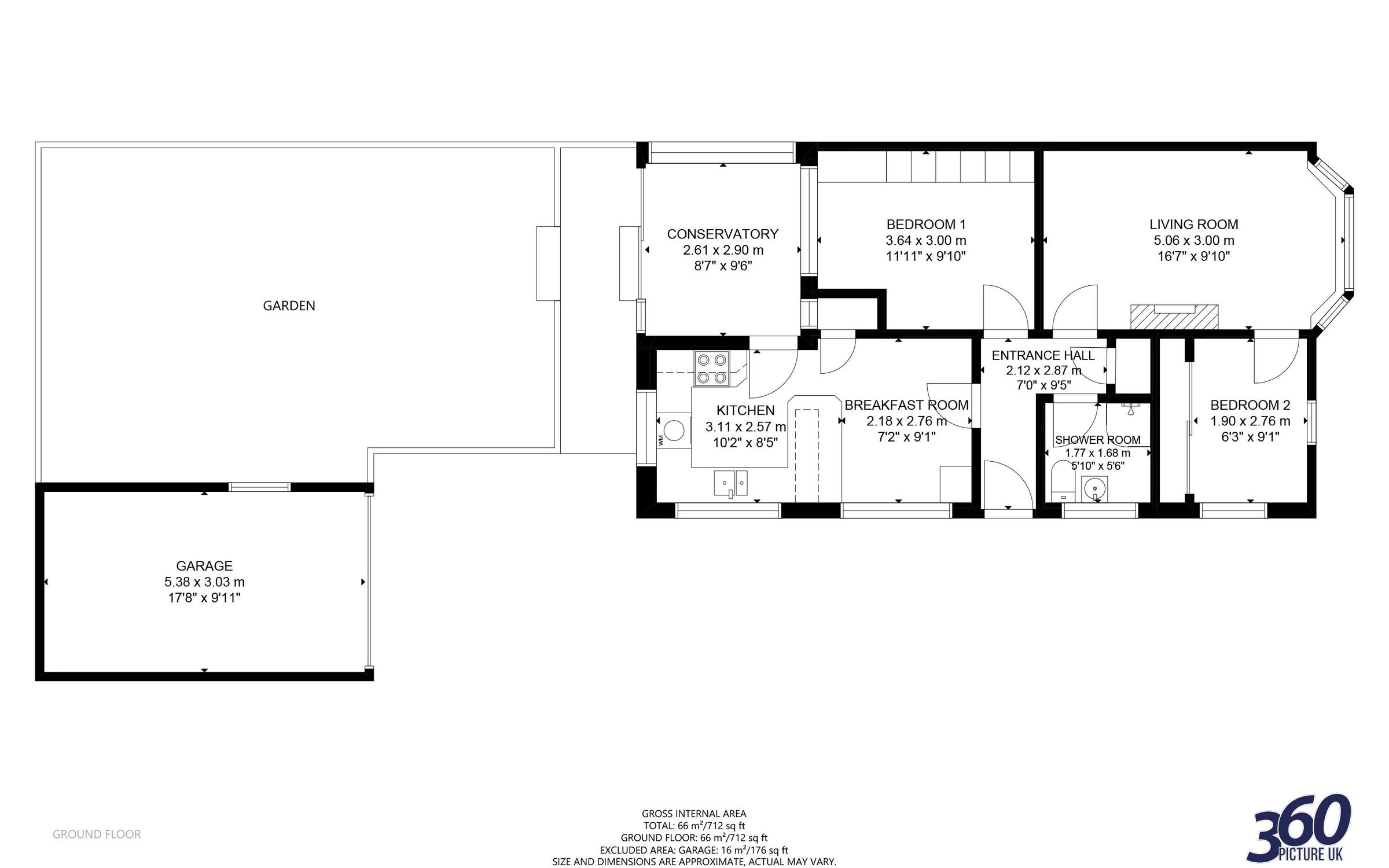 2 bed semidetached bungalow for sale in Fearns Avenue, Bradwell