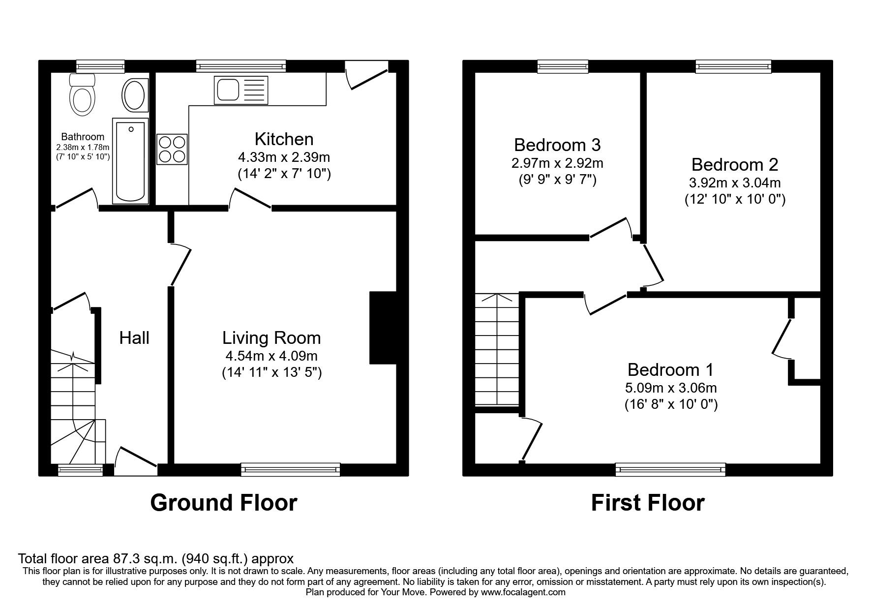 3 bed terraced house for sale in Scotstoun Road, Cowie, Stirling