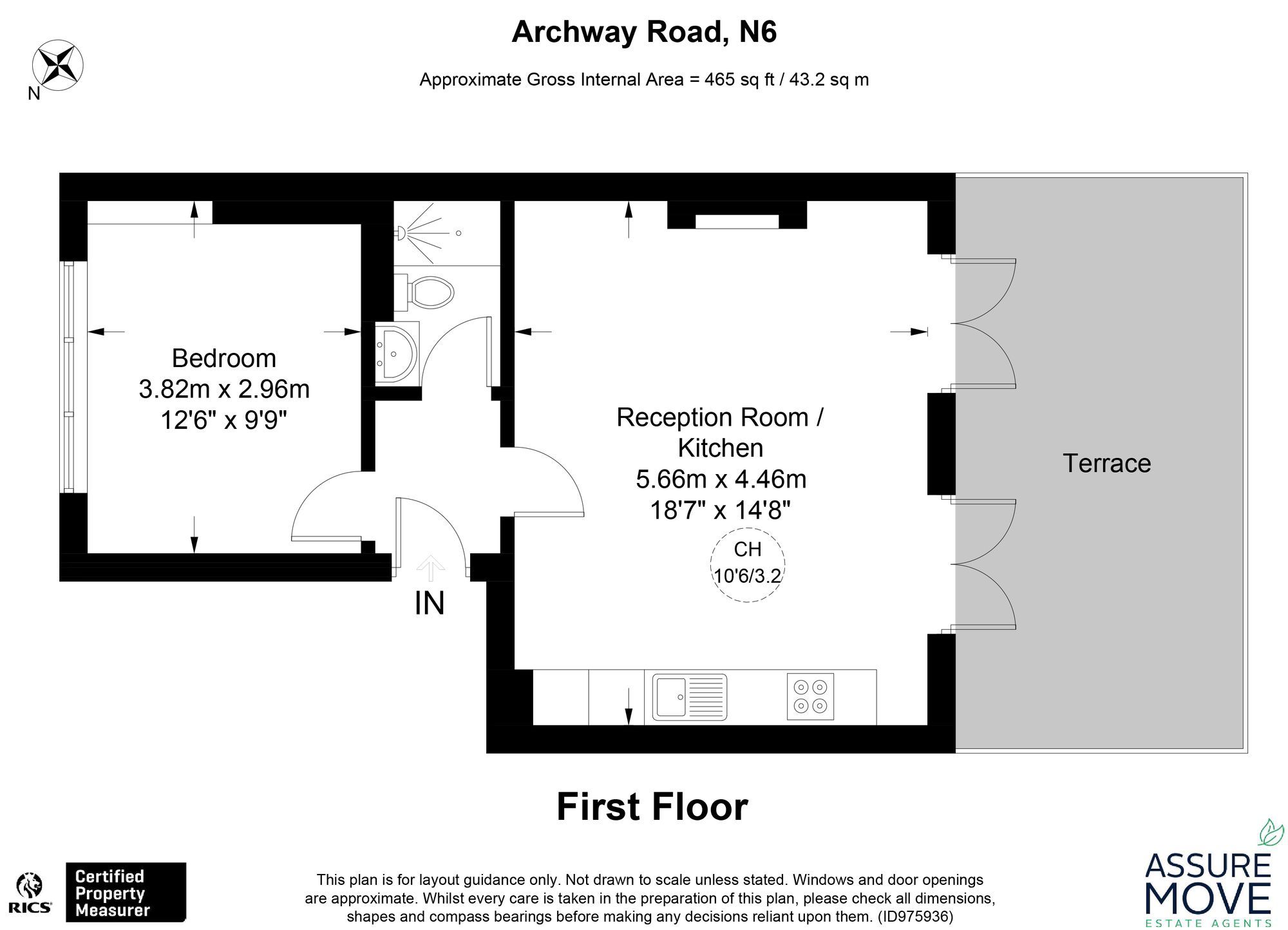 1 bed flat to rent in Archway Road, London N6 Zoopla