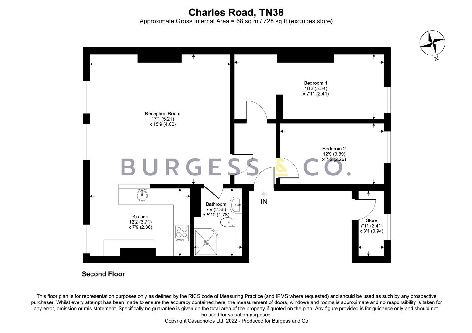 2 bed flat for sale in Charles Road, St. LeonardsOnSea TN38 Zoopla