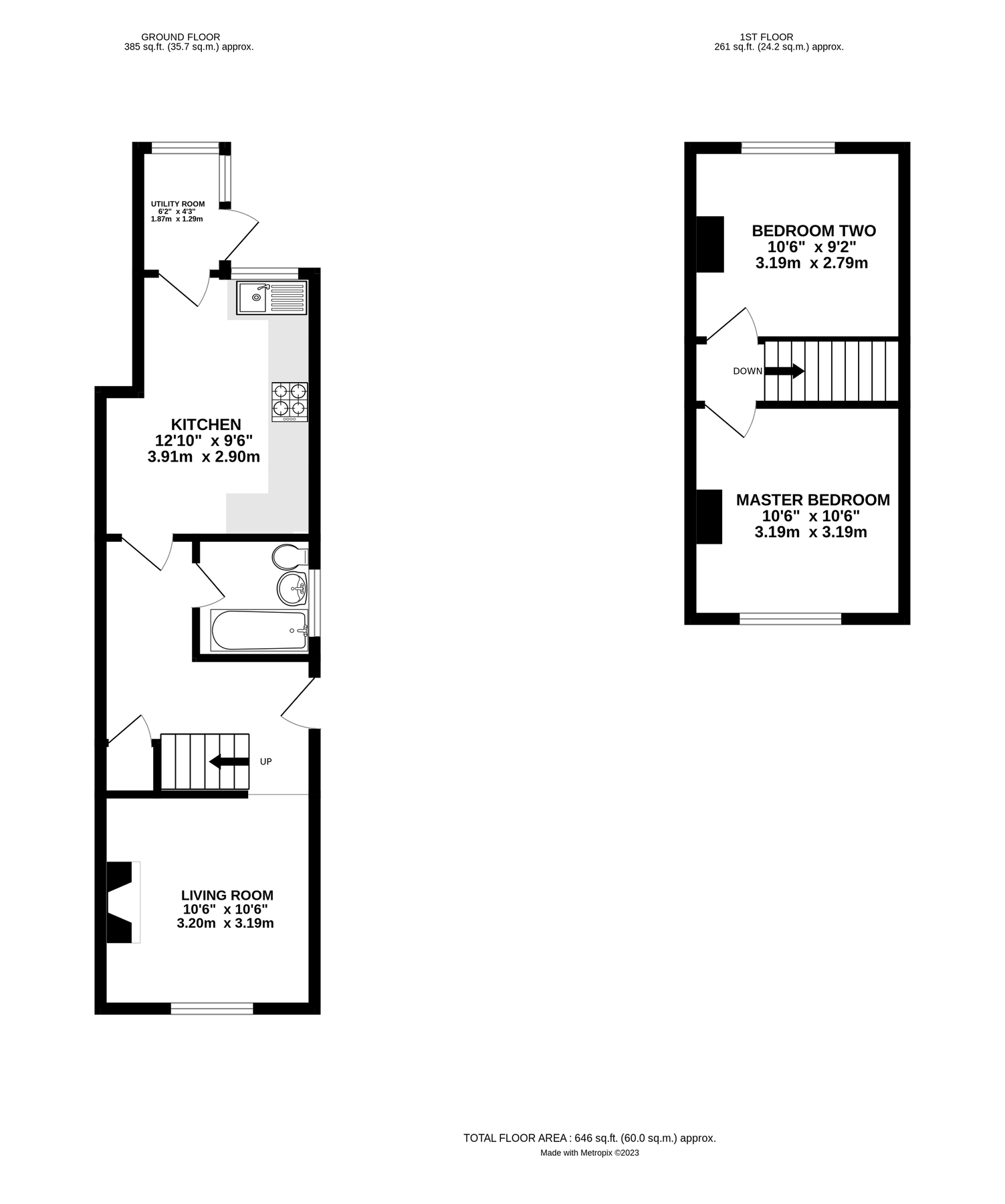 2 bed end terrace house for sale in Church Road, Chavey Down, Ascot