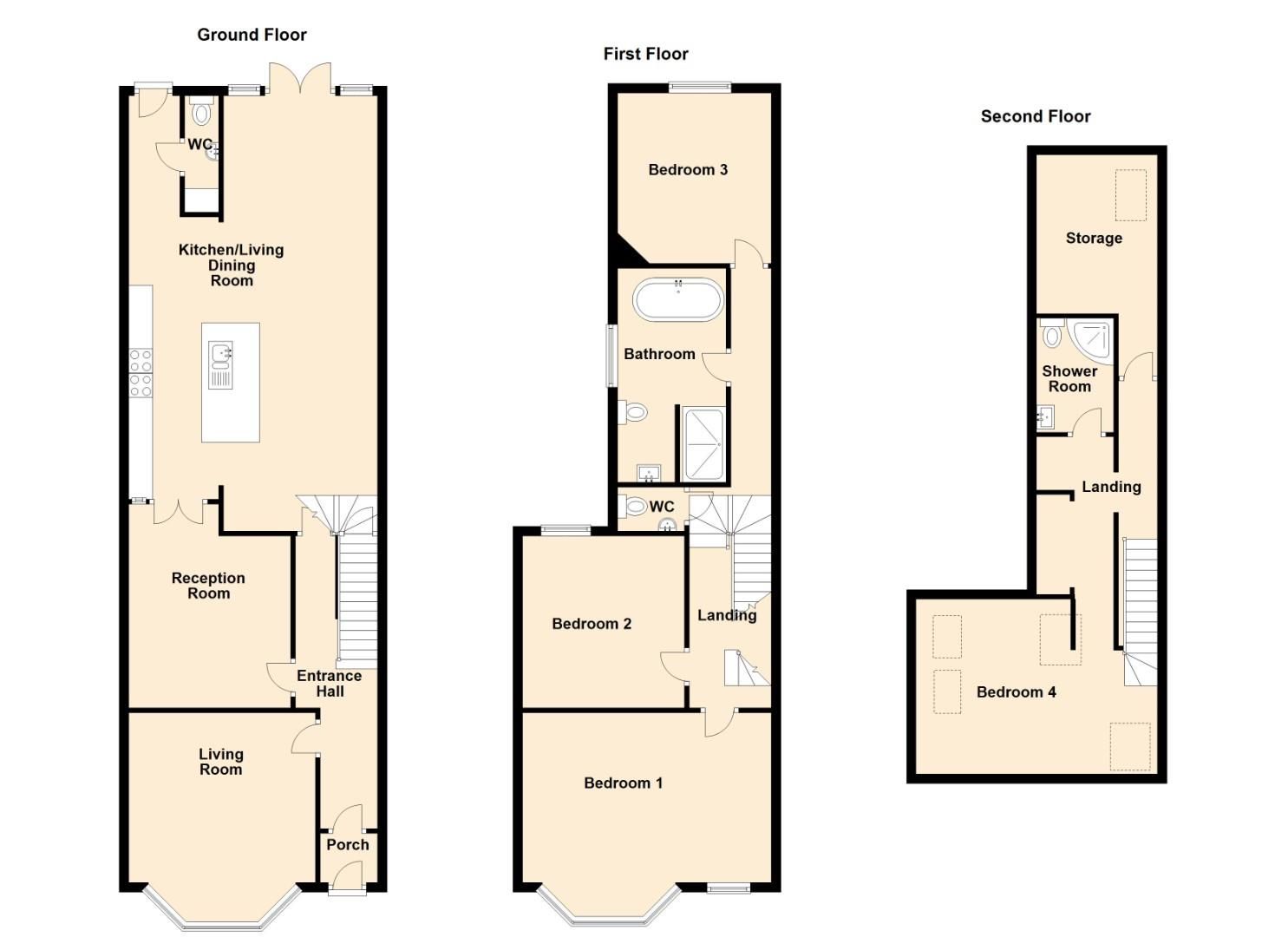 4 bed terraced house for sale in Cornerswell Road, Penarth CF64 Zoopla