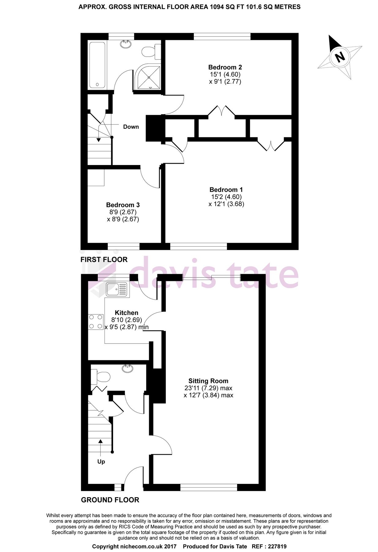 3 bed terraced house to rent in Saint James Close, Pangbourne, Reading