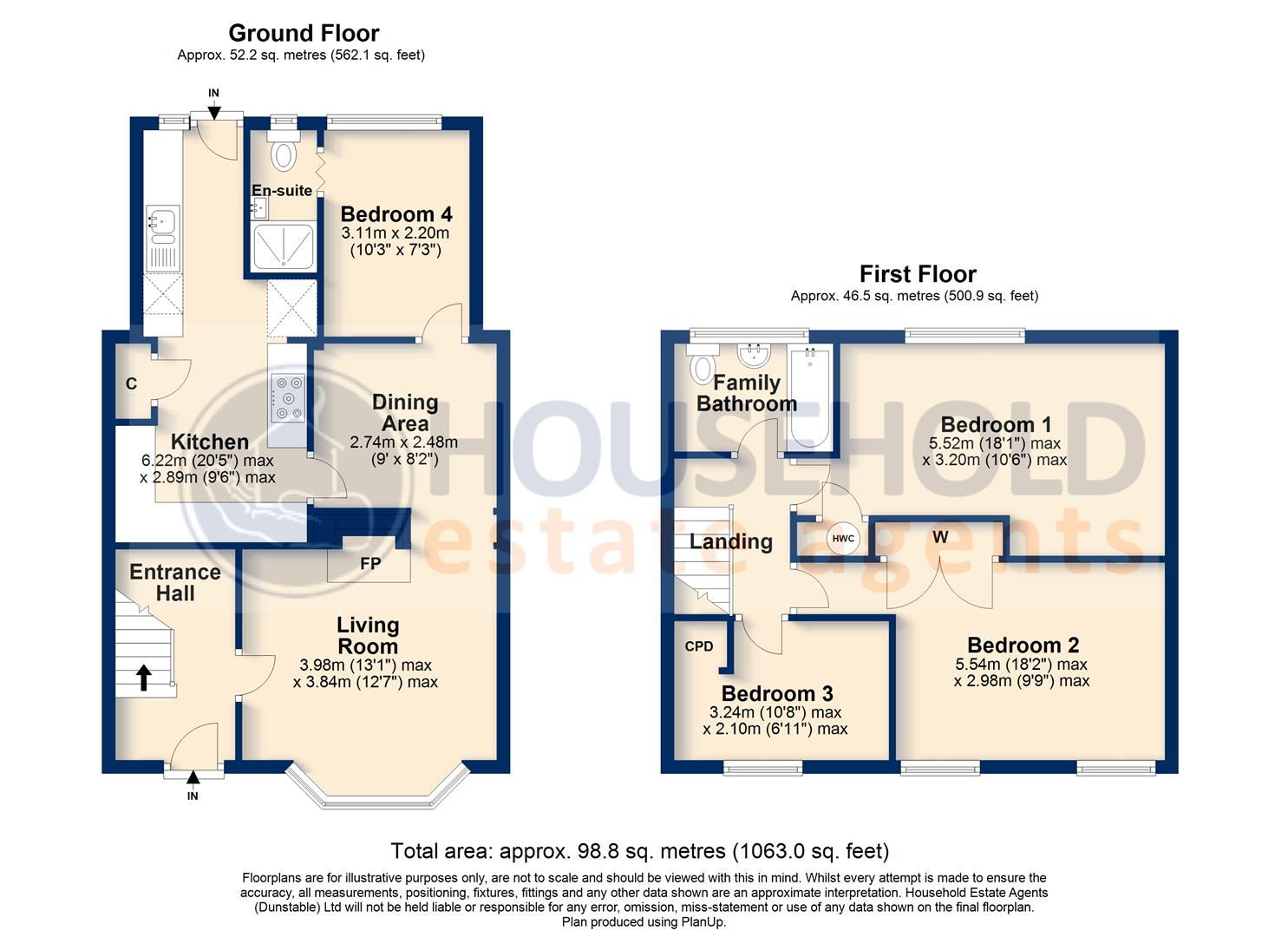 4 bed terraced house for sale in Leagrave High Street, Luton