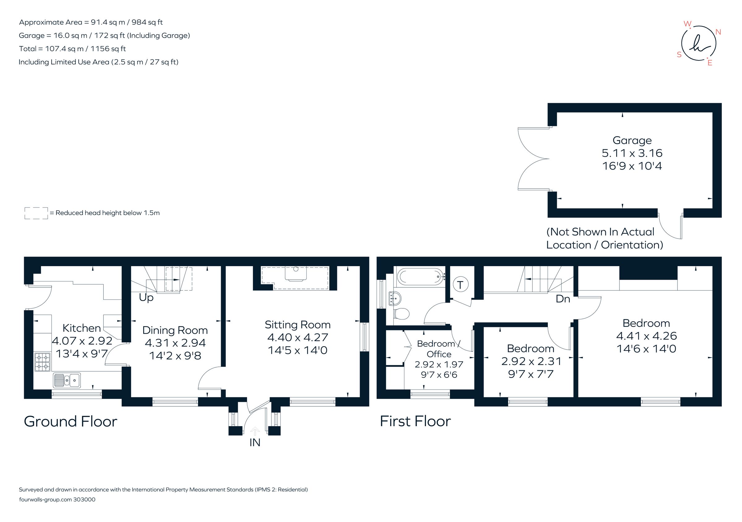 3 bed linkdetached house for sale in Speen Road, North Dean, High