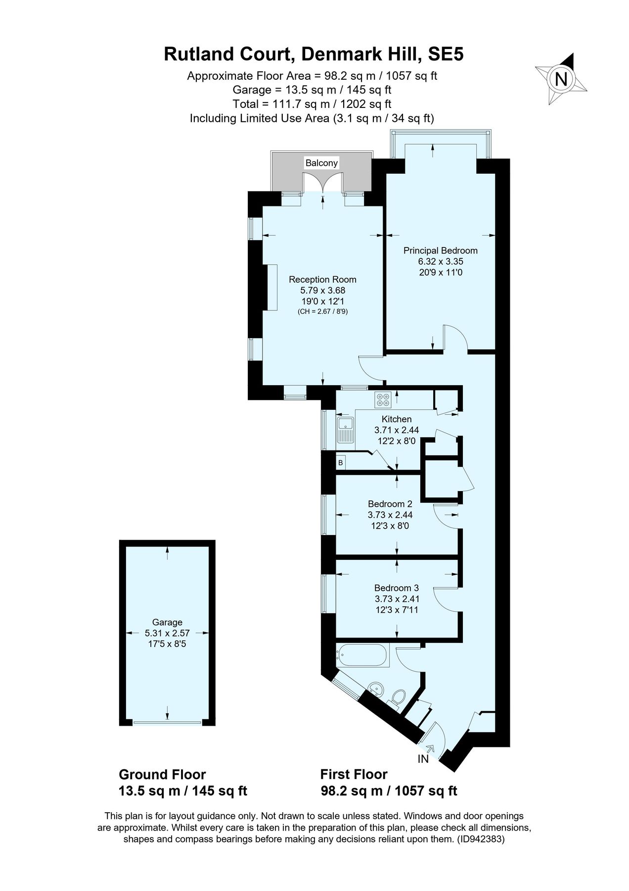3 bed flat to rent in Denmark Hill, London SE5 Zoopla