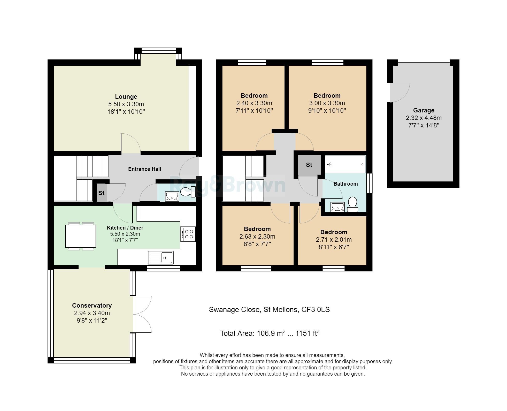 4 bed semidetached house for sale in Swanage Close, St. Mellons