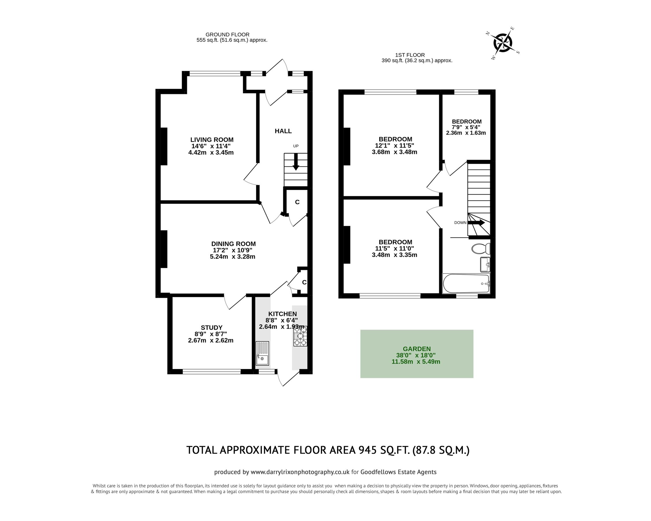3 bed terraced house for sale in Russell Road, Mitcham CR4 Zoopla