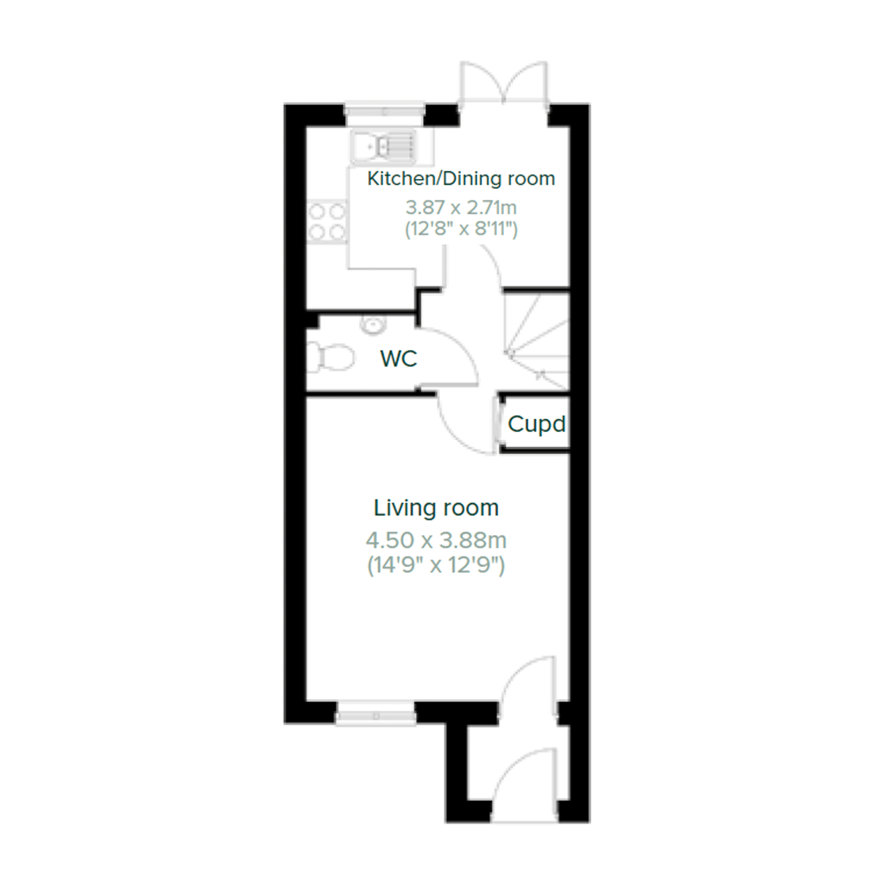 New home, 3 bed semidetached house for sale in "The Souter" at