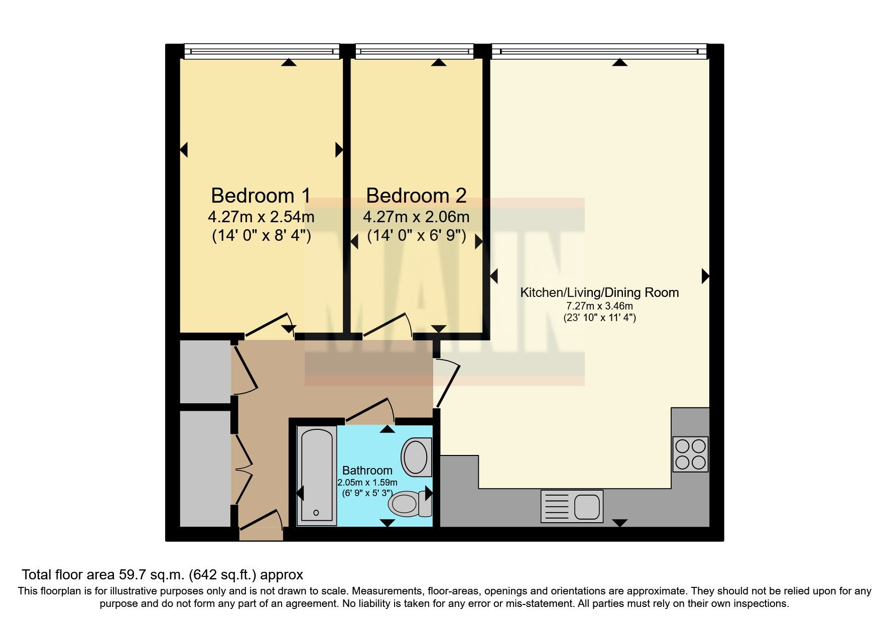 2 bed flat for sale in Clifford Way, Maidstone, Kent ME16 Zoopla