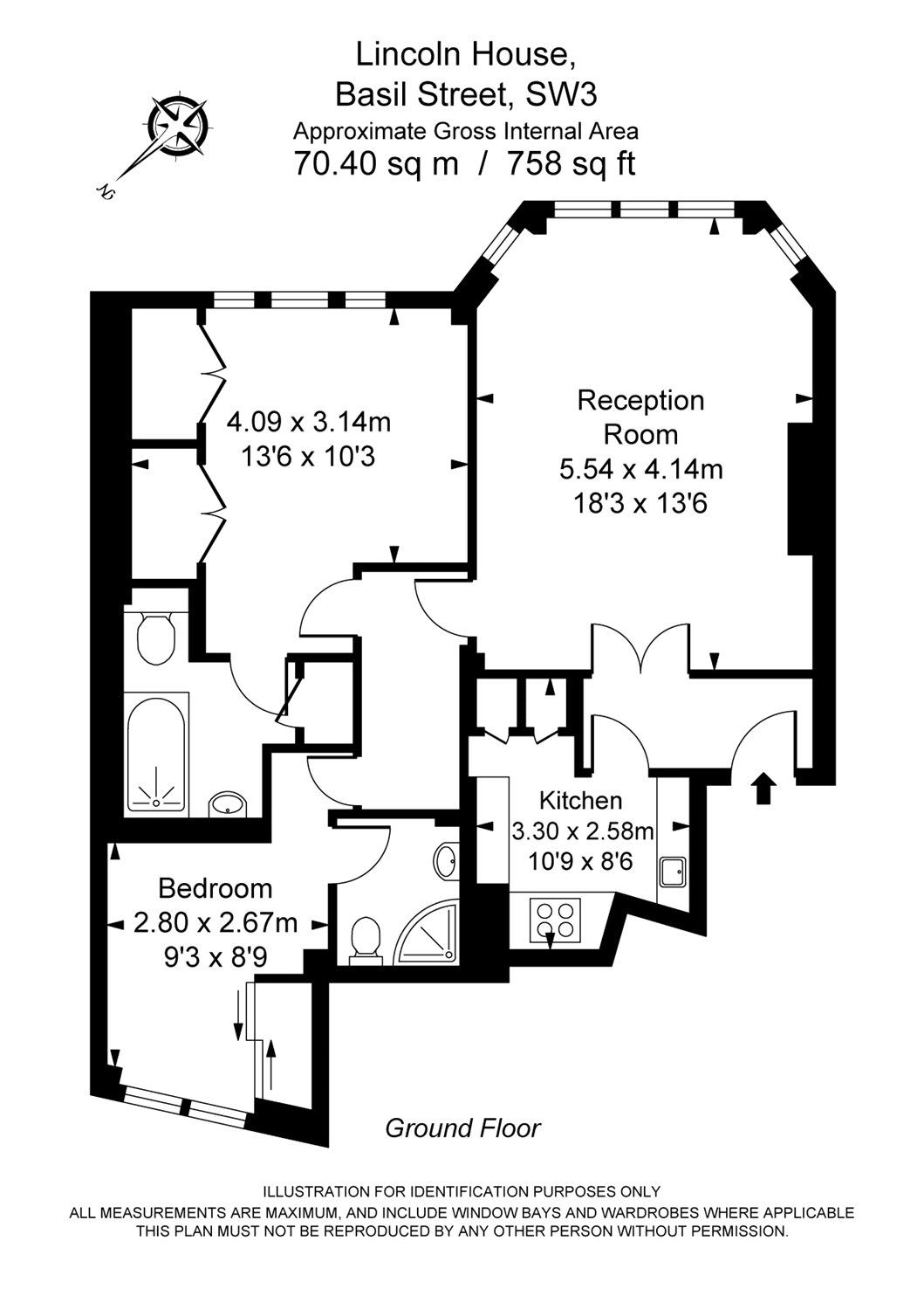 2 bed flat to rent in Lincoln House, Basil Street, Knightsbridge