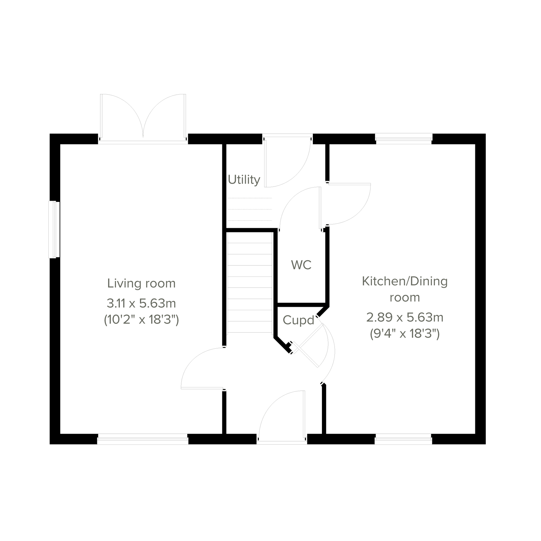 New home, 3 bed detached house for sale in "The Clayton" at Coldharbour Road, Northfleet